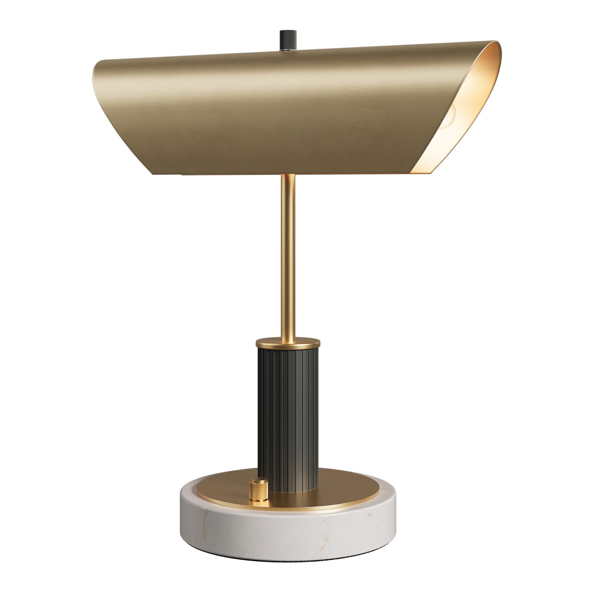 Brass Horizon 16 Inch Desk Lamp by Allure Design Haus