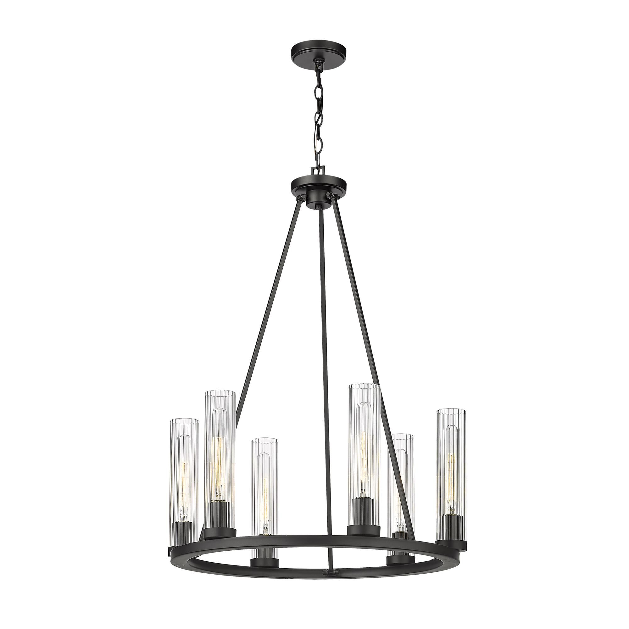 Shown in Bronze finish and Glass shade