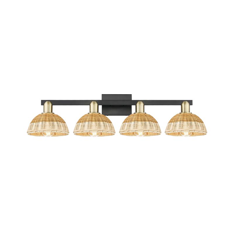 Bruno Marashlian Natural Ballston Dome 36 Inch Bath Vanity Light by Innovations Lighting