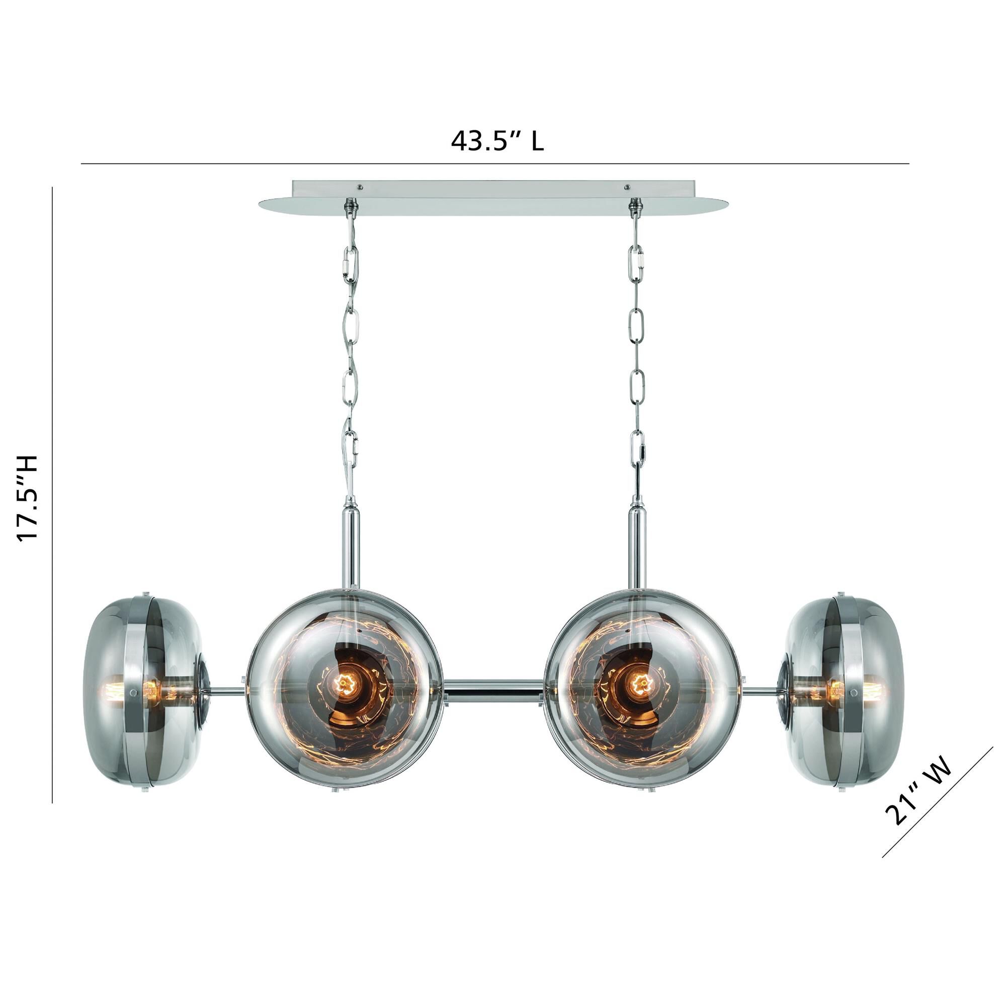 Shown in Nickel finish and Glass shade