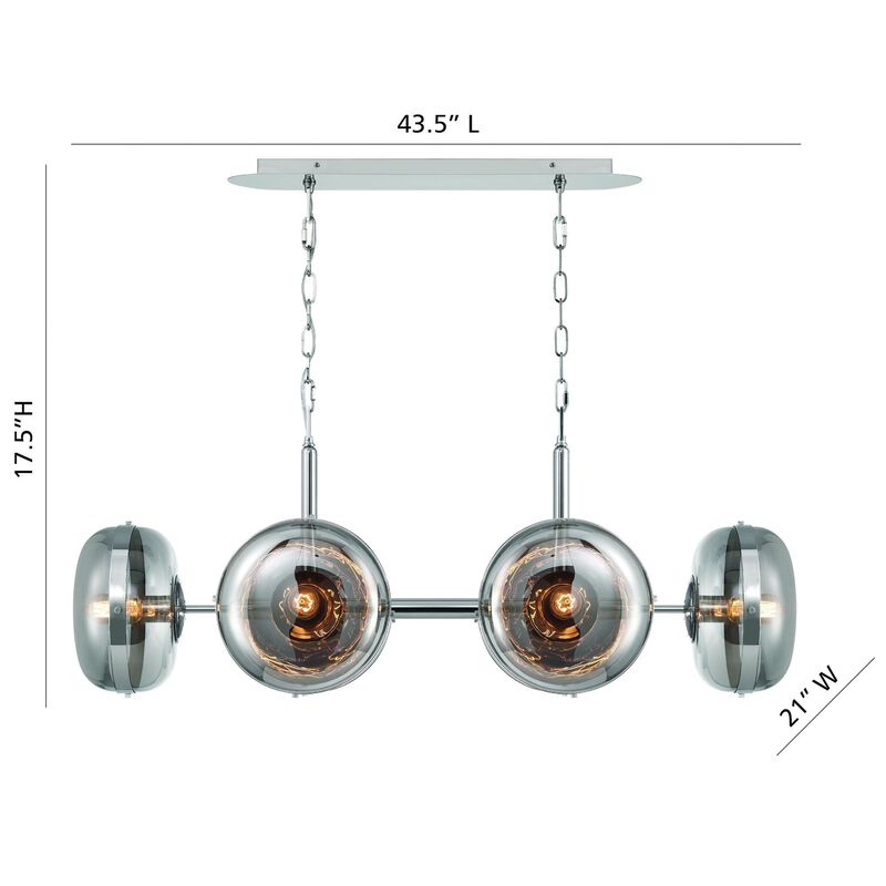 Nottingham 44 Inch Linear Chandelier by Eurofase Lighting