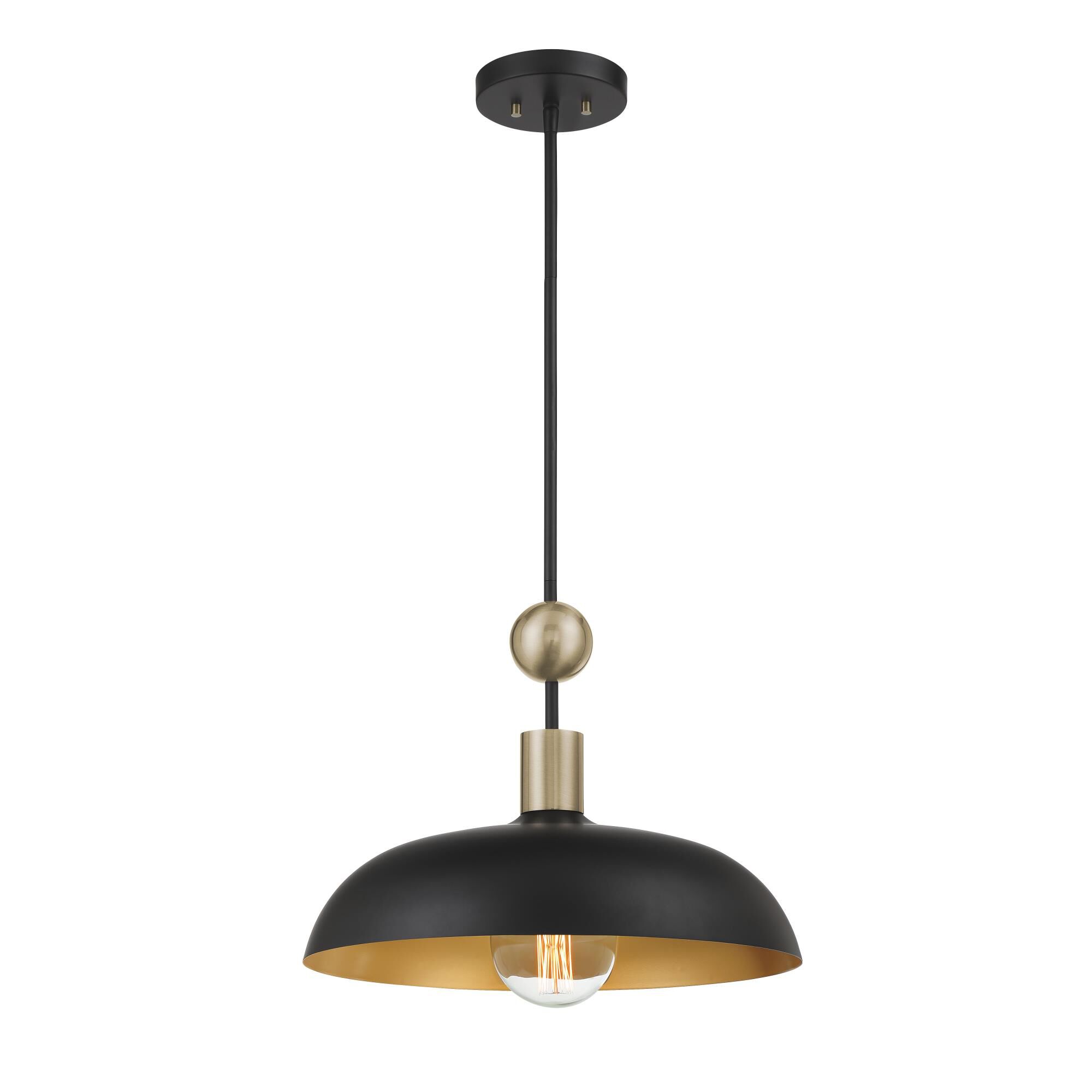 Shown in Coal and Antique Brass finish
