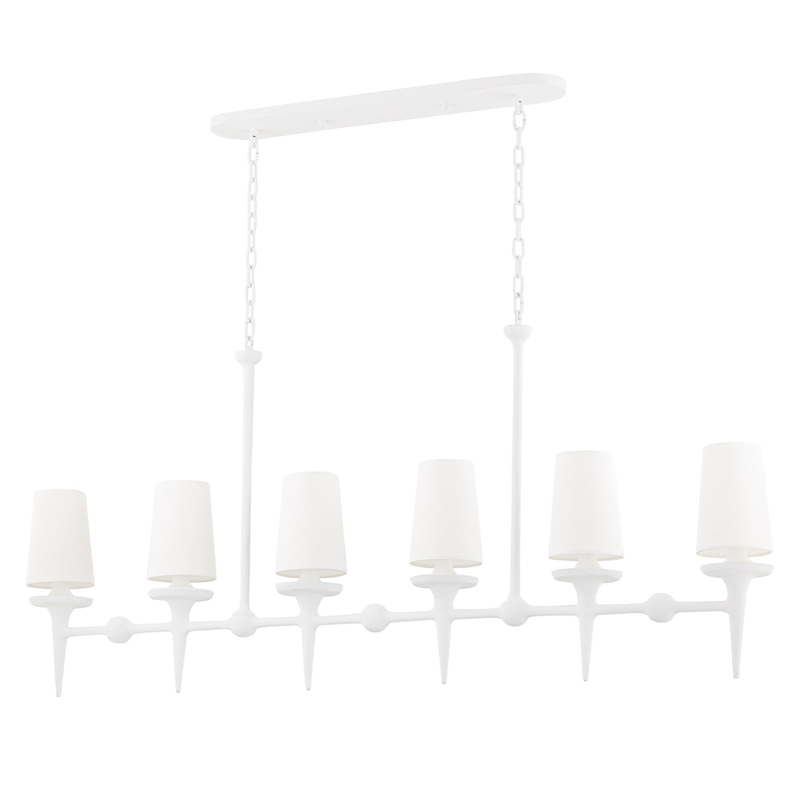Torch Large Linear Chandelier by Hudson Valley Lighting