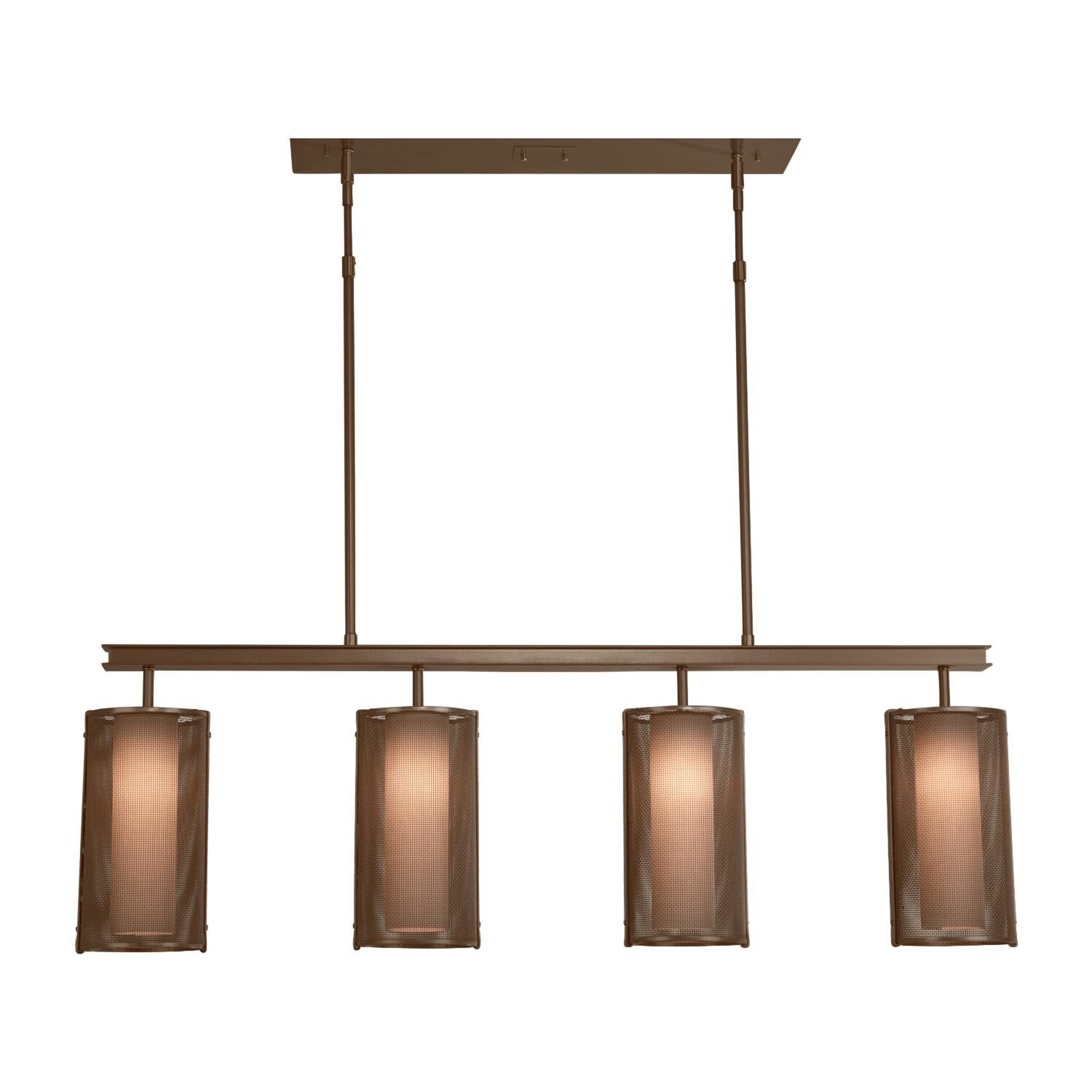 Uptown Mesh 43 Inch 4 Light Linear Suspension Light by Hammerton Studio