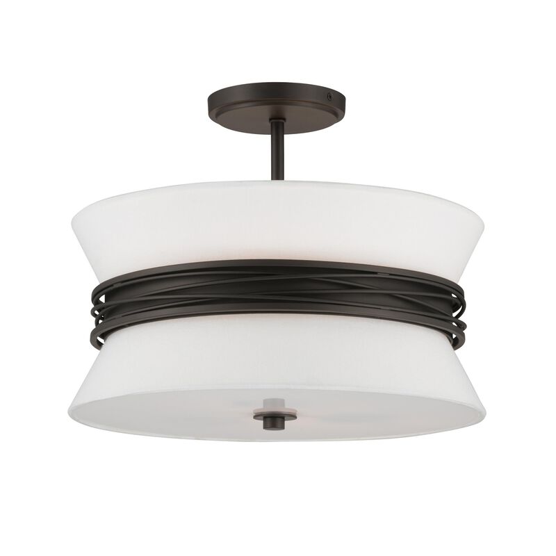 Dalvor 15 Inch Semi Flush Mount by Minka Lavery