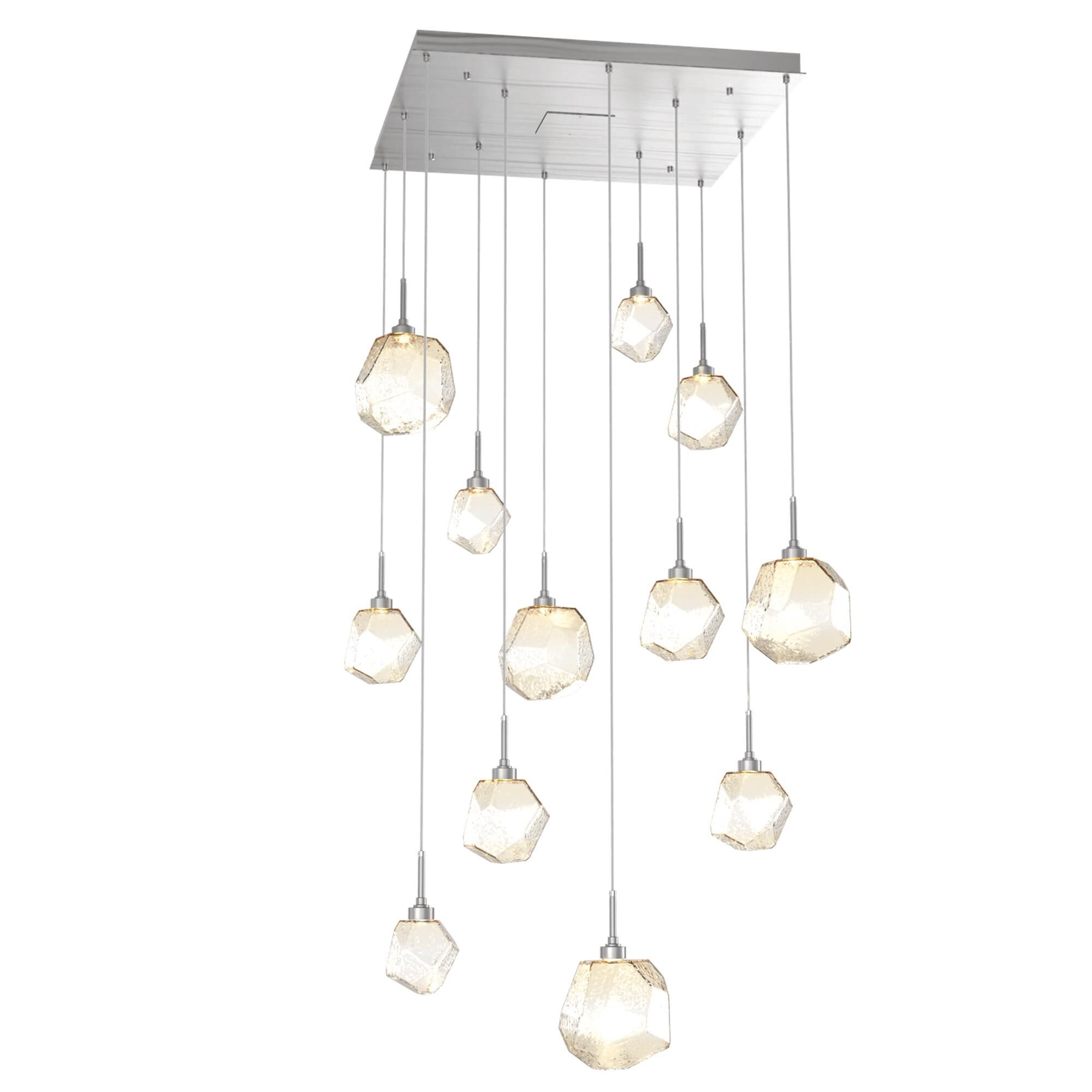 Shown in Classic Silver finish and Amber glass
