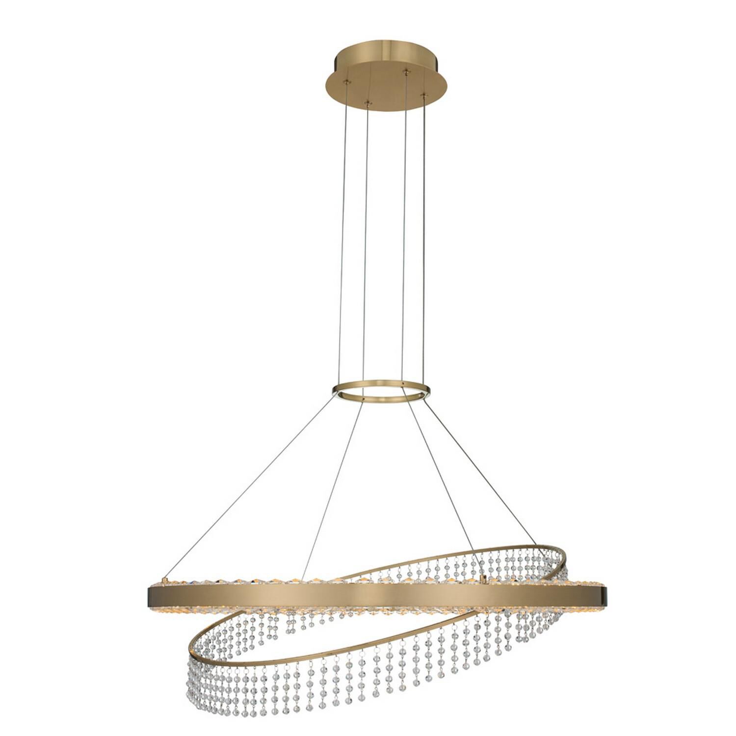 Saturno 28 Inch LED Large Pendant by Allegri