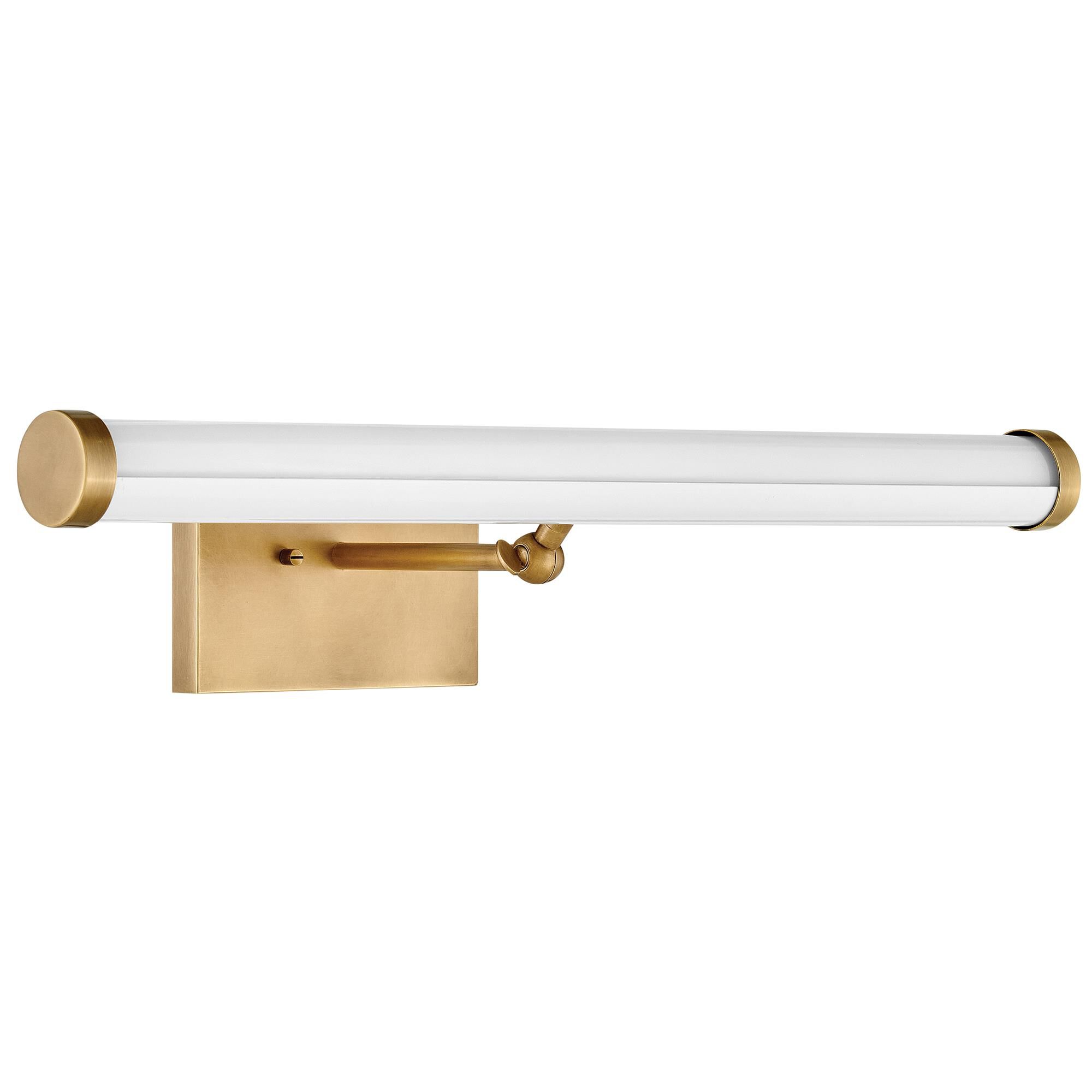 Shown in Heritage Brass finish and Acrylic Lens glass and Gloss White accent