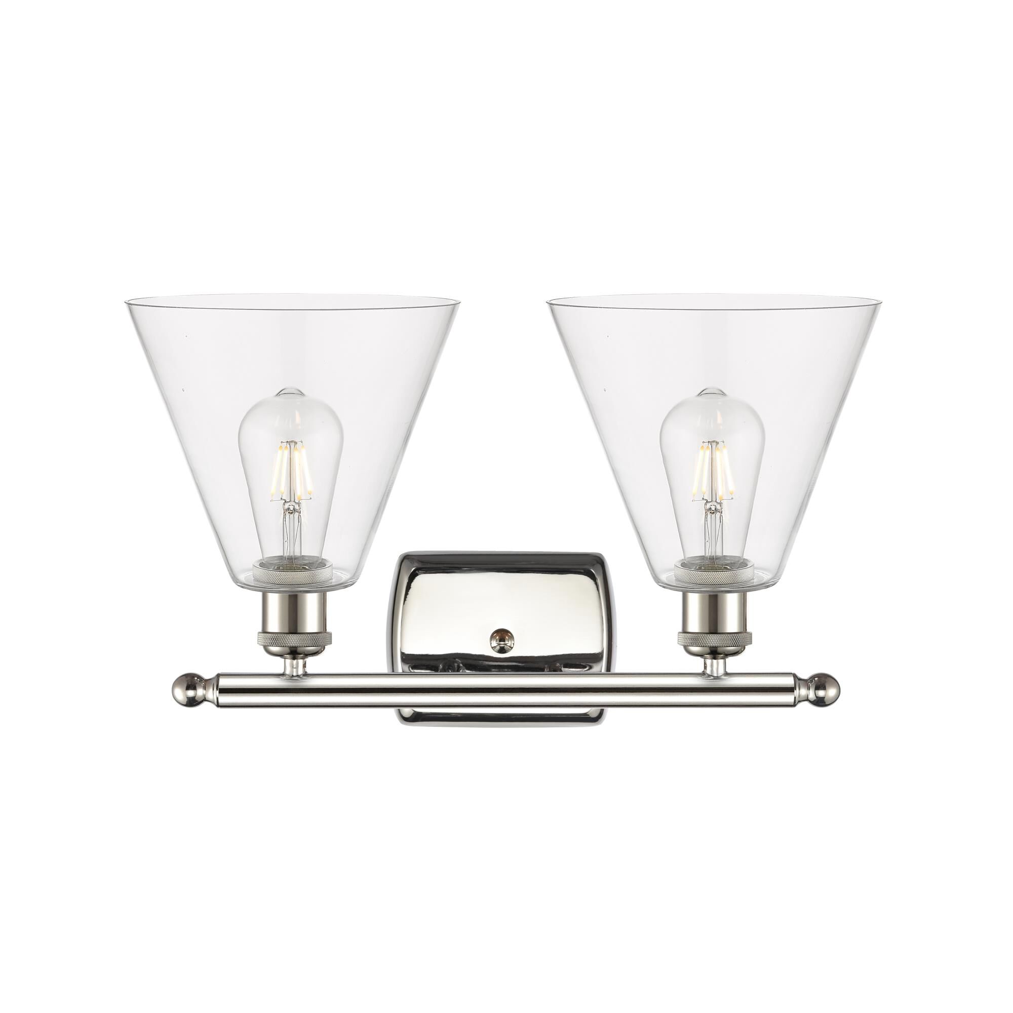 Bruno Marashlian Ballston Cone 18 Inch 2 Light Bath Vanity Light by Innovations Lighting