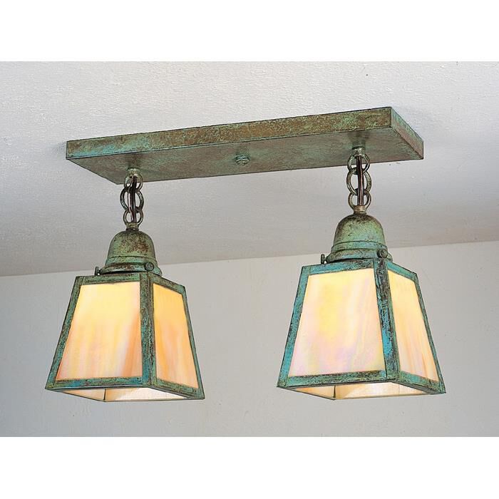 A-Line 15 Inch 2 Light Semi Flush Mount by Arroyo Craftsman