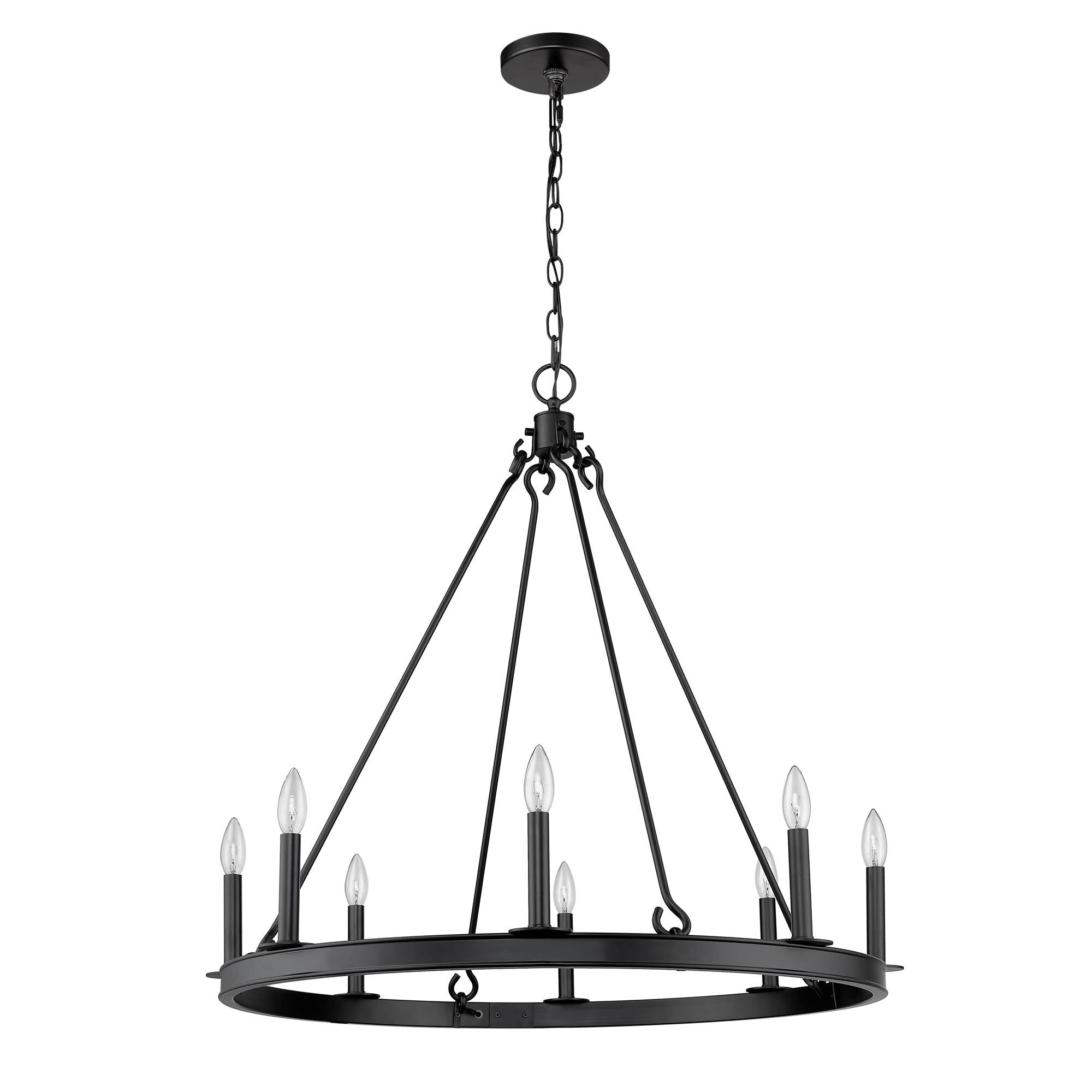 Shown in Matte Black finish and --- glass and --- shade