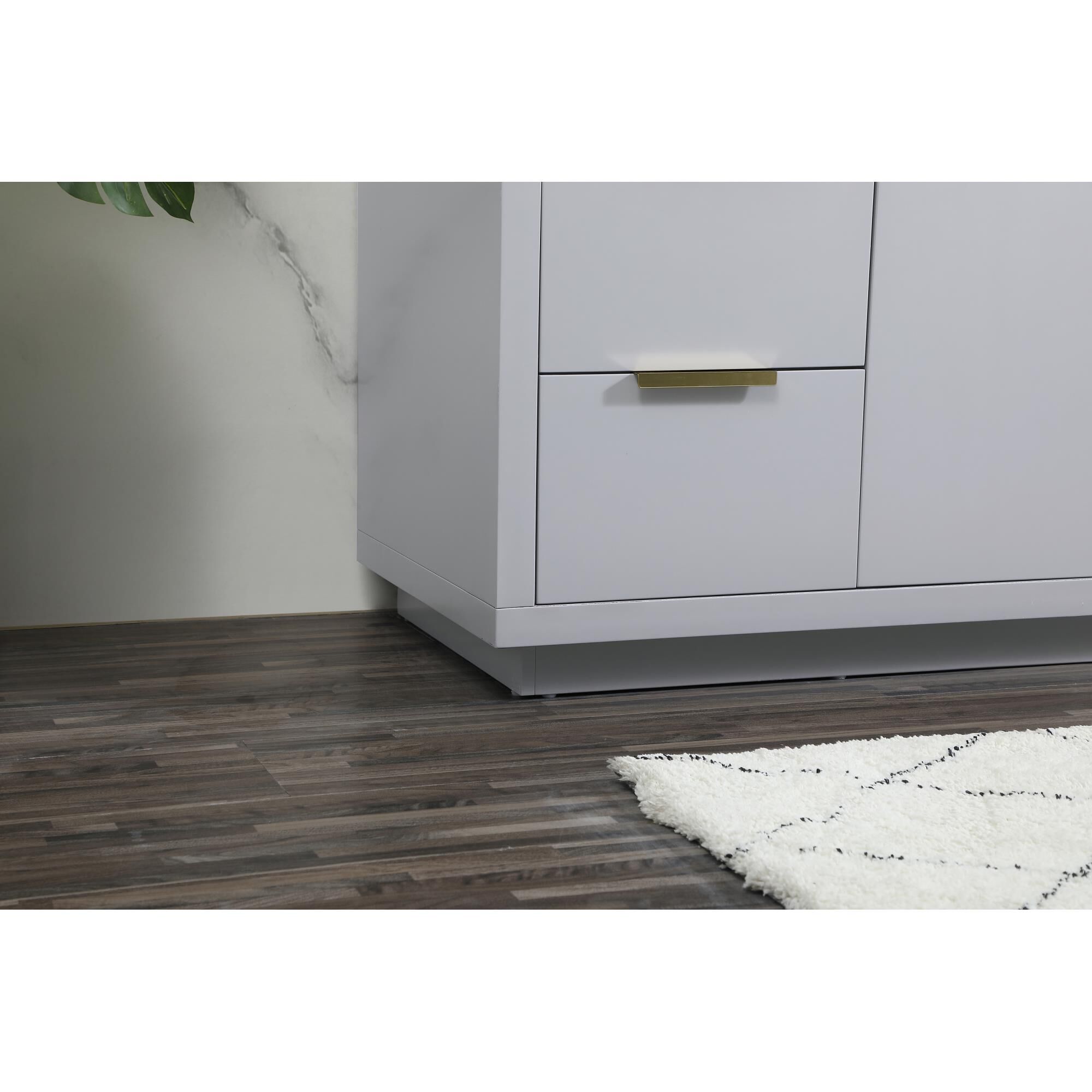 Shown in Grey finish