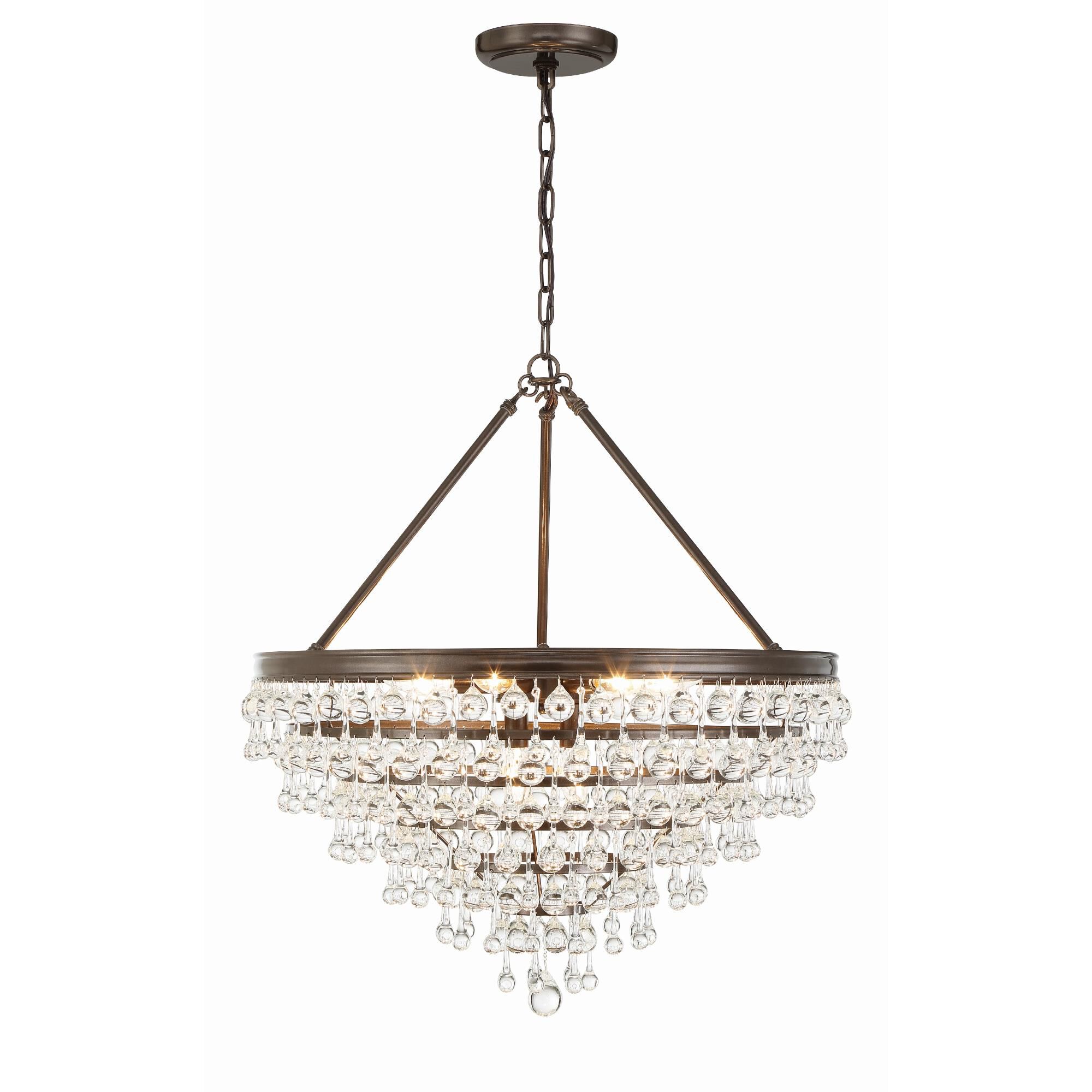 Calypso 25 Inch 8 Light Chandelier by Crystorama