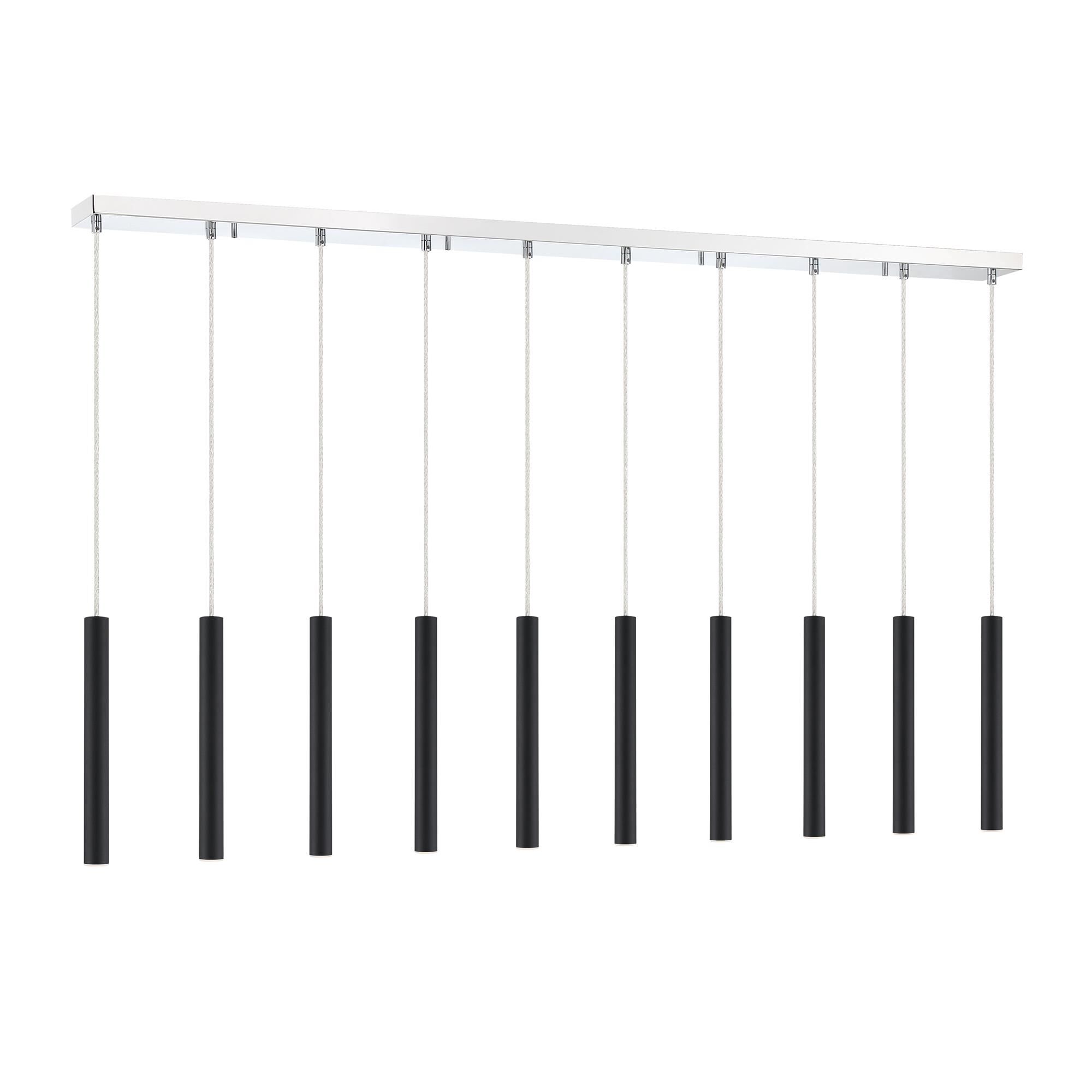 Forest 56 Inch 10 Light LED Linear Suspension Light by Z-Lite