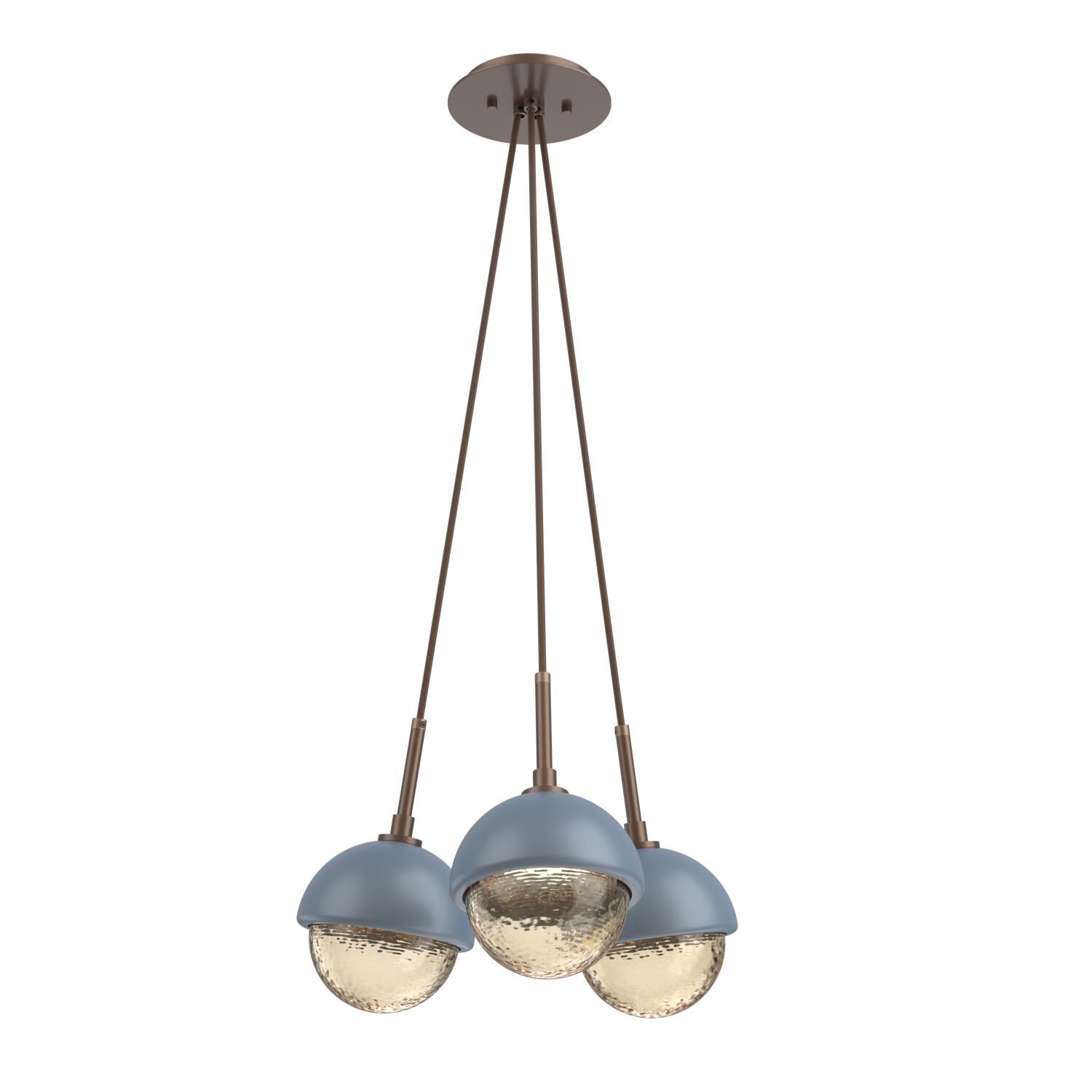 Levi Wilson Cabochon 13 Inch Multi Pendant Light by Hammerton Studio