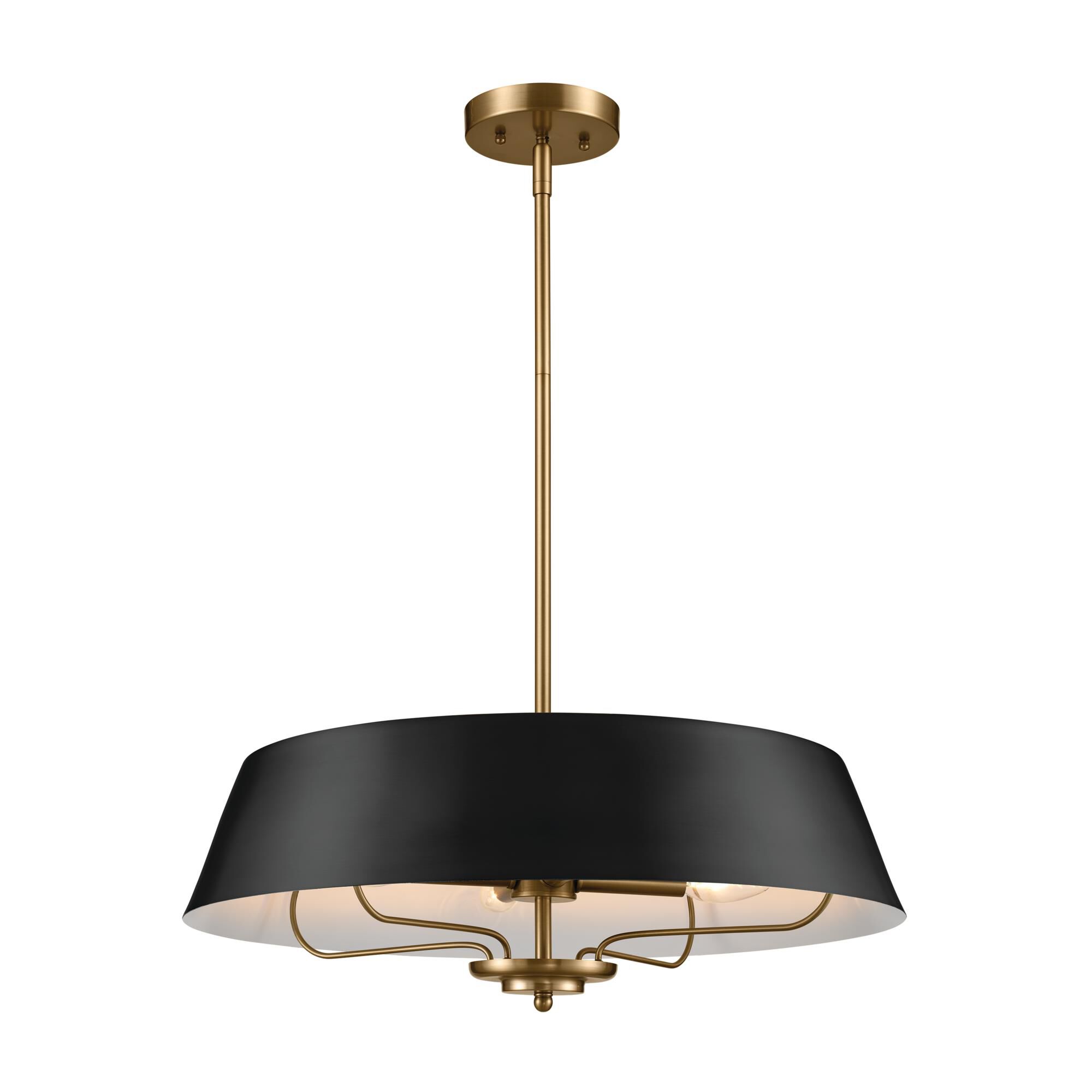 Shown in Black finish and Metal shade