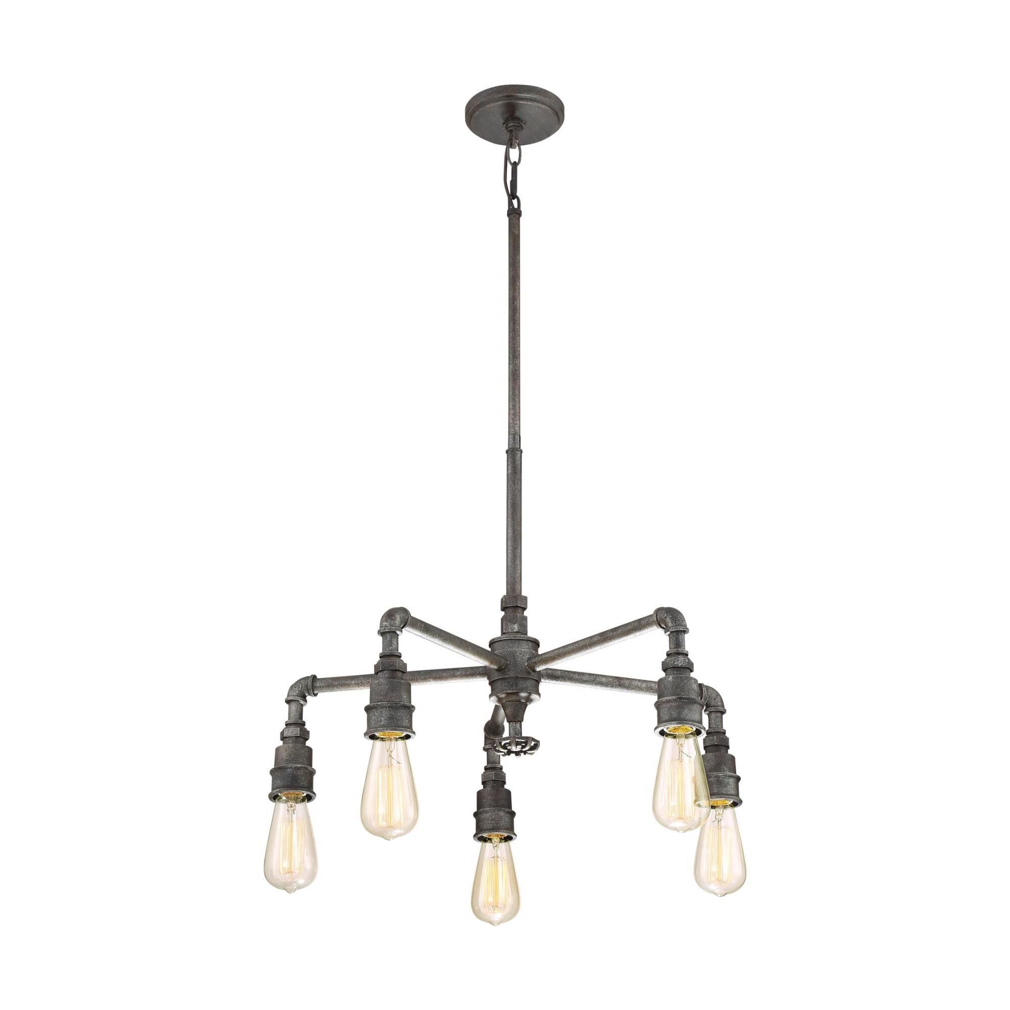 Squire 26 Inch 5 Light Chandelier by Quoizel