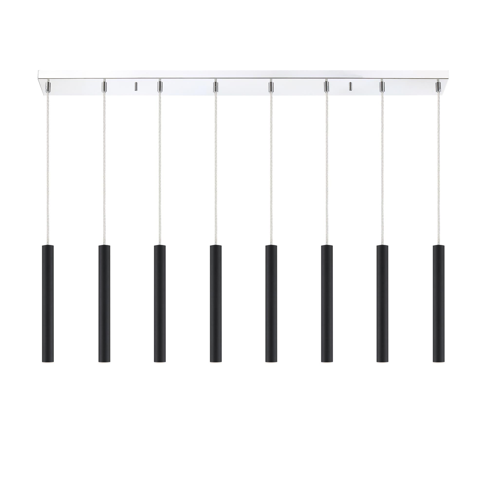 Forest 44 Inch 8 Light LED Linear Suspension Light by Z-Lite