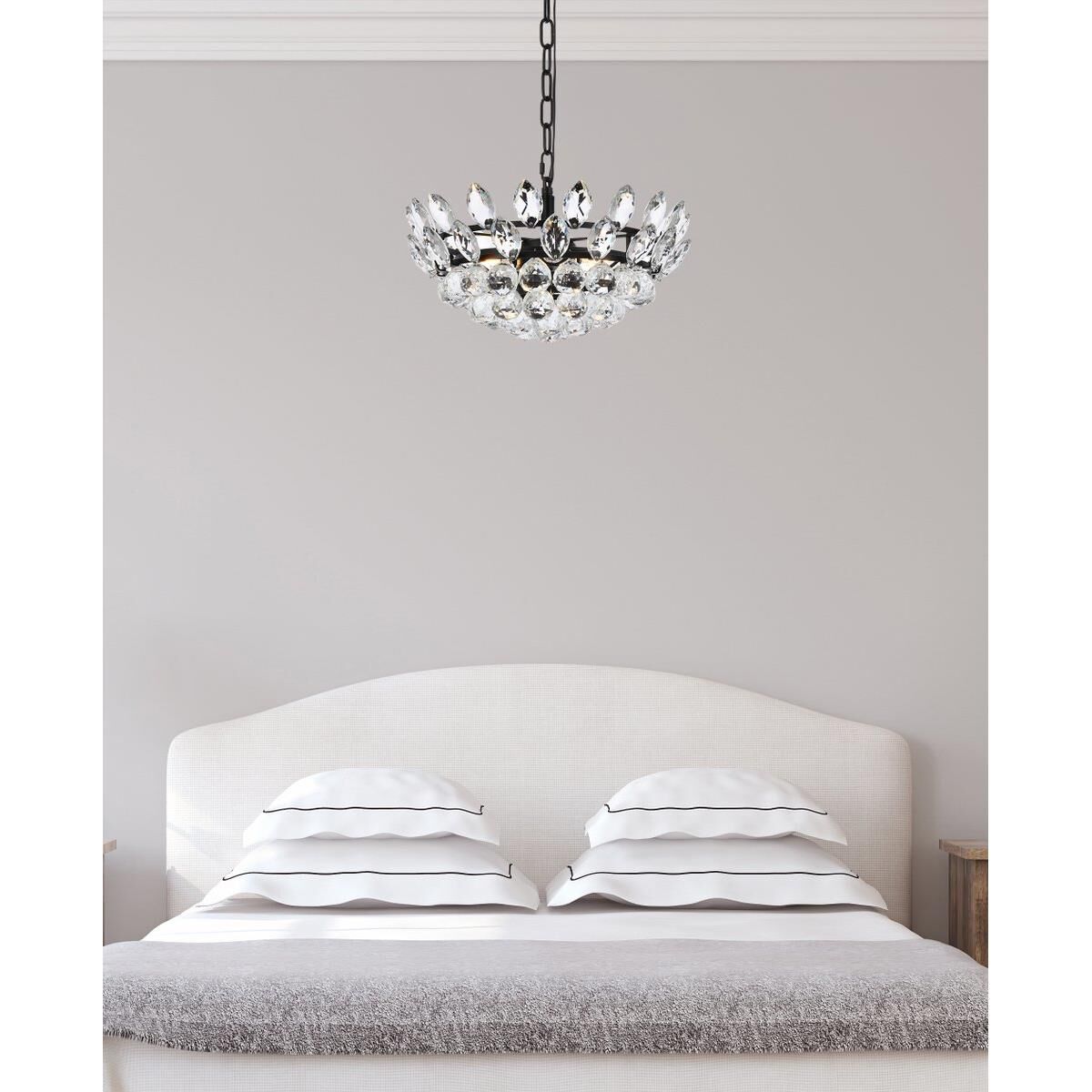 Shown in Black finish and Royal Cut Clear crystal