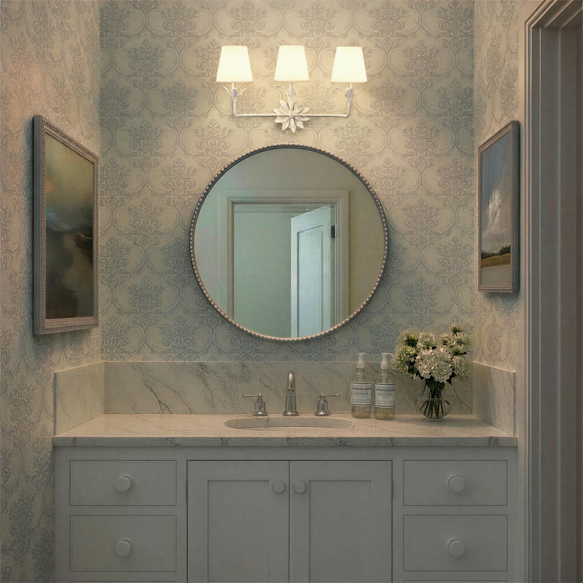 Broche 21 Inch 3 Light Bath Vanity Light,