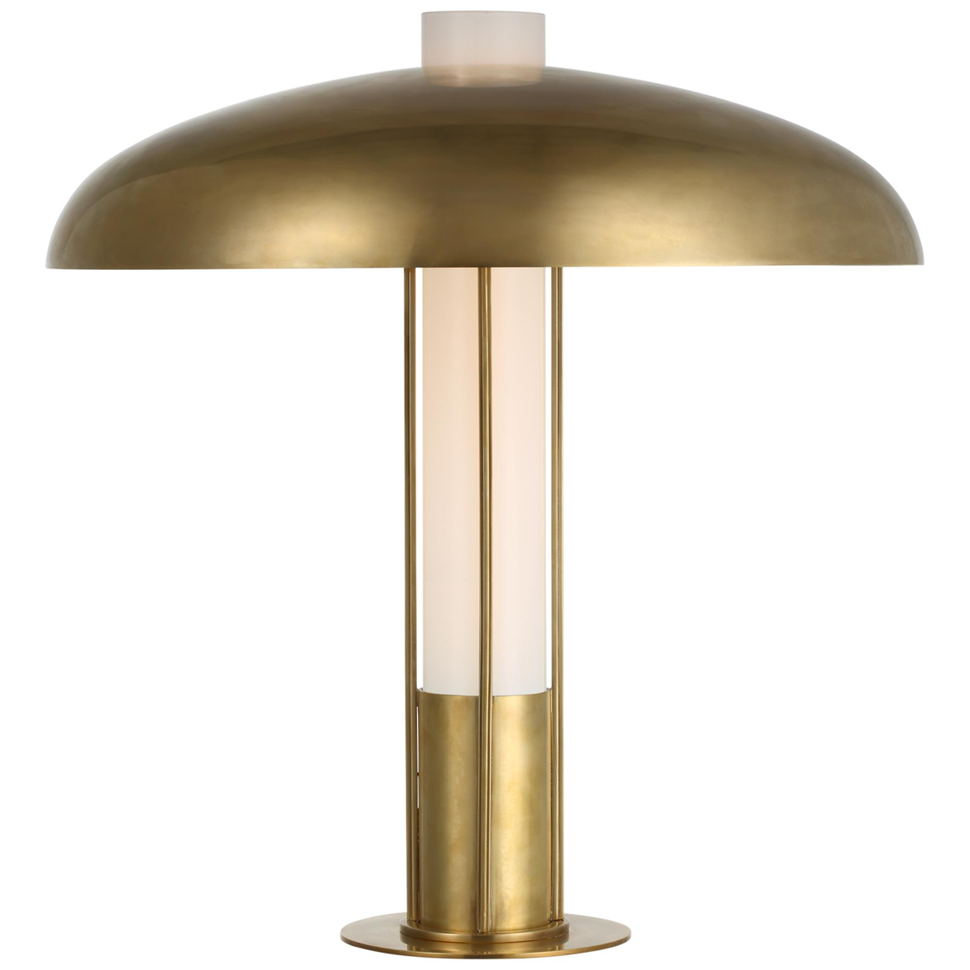Shown in Antique-Burnished Brass finish and Antique-Burnished Brass shade