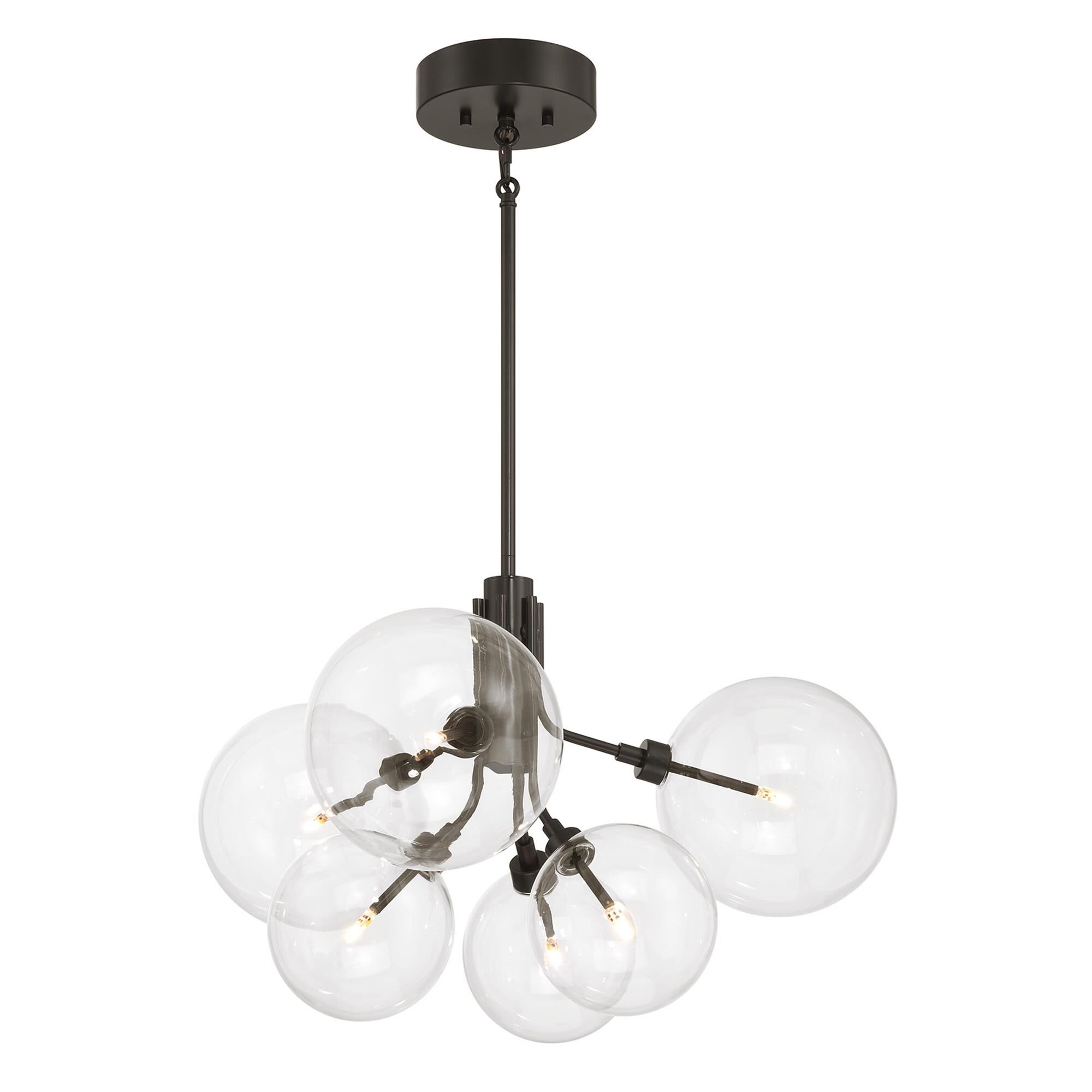 Shown in Oil Rubbed Bronze finish and Clear glass