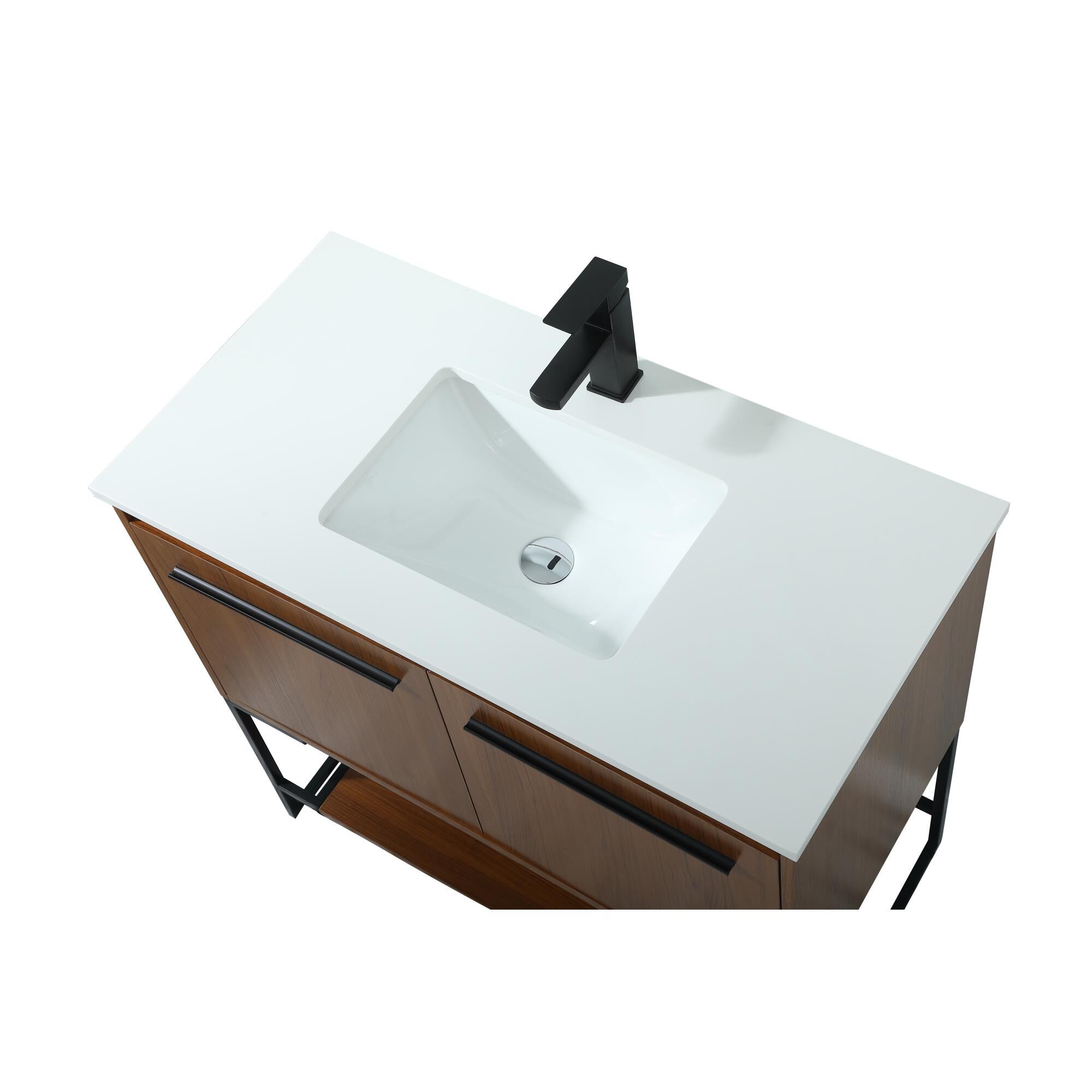 Shown in Teak finish