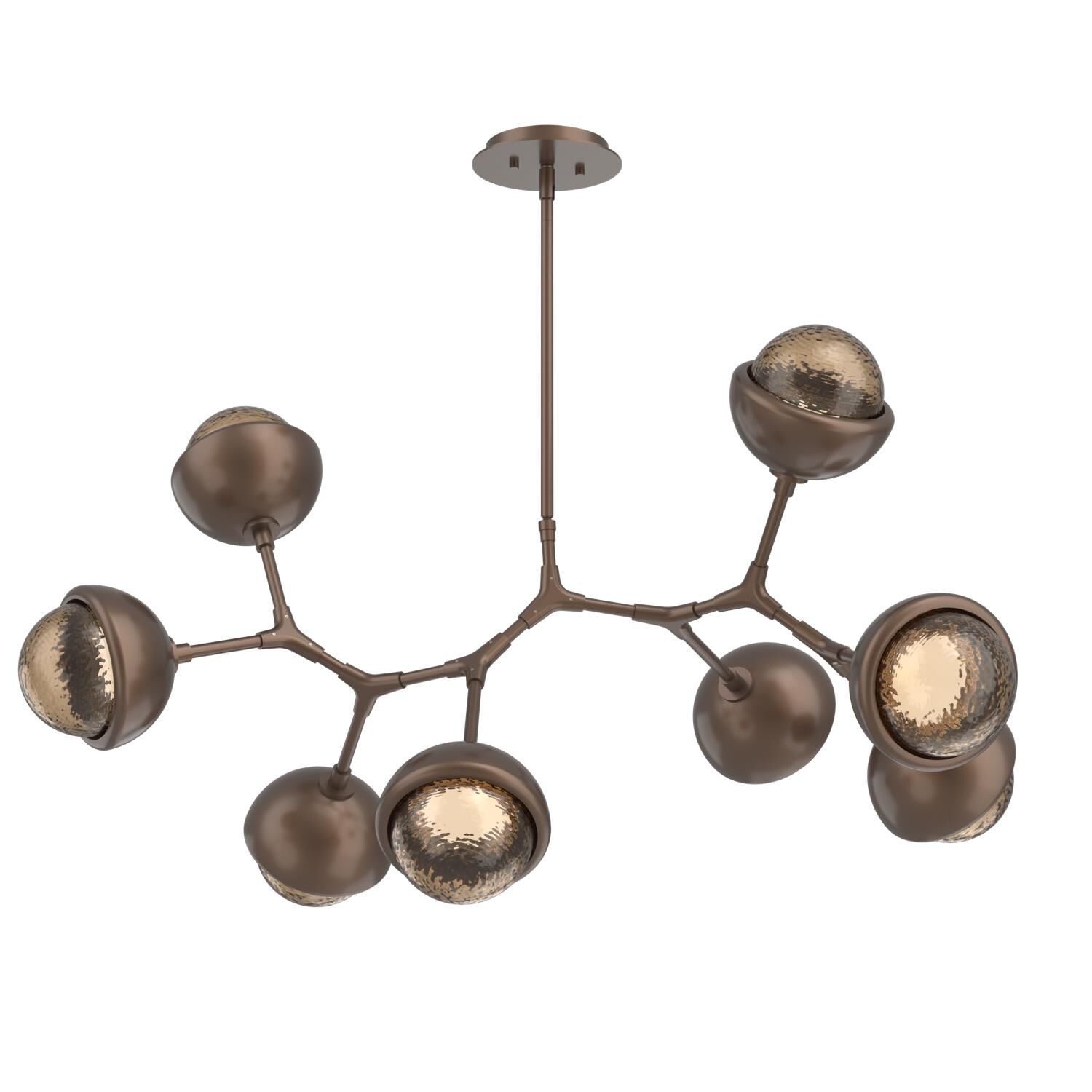 Shown in Burnished Bronze finish and Bronze glass and Metal Shade Matching Finish accent