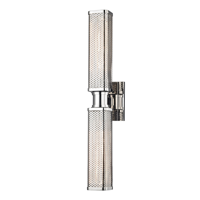 Gibbs Large 2 Light Wall Sconce by Hudson Valley Lighting