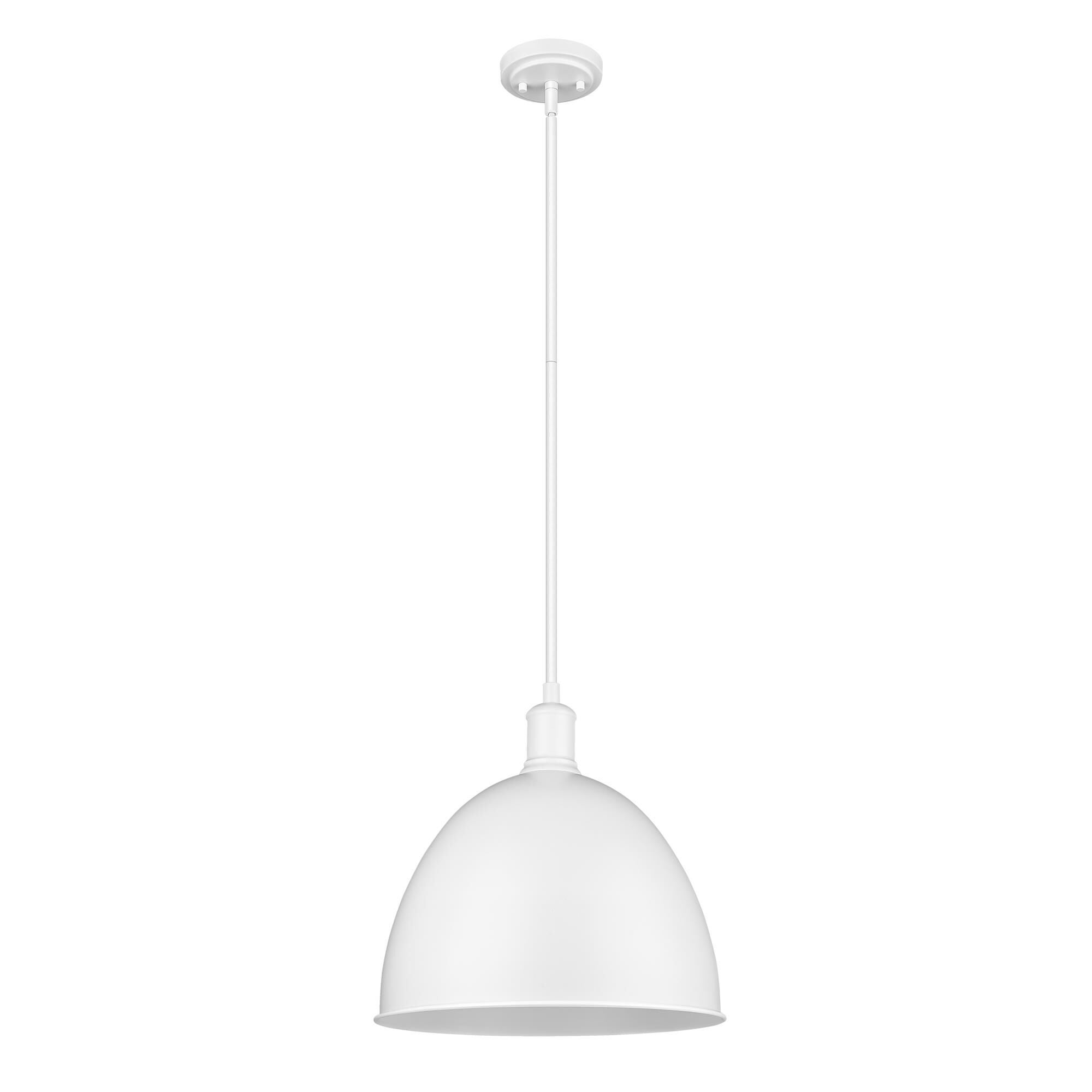 Shown in Satin White finish and Satin White shade