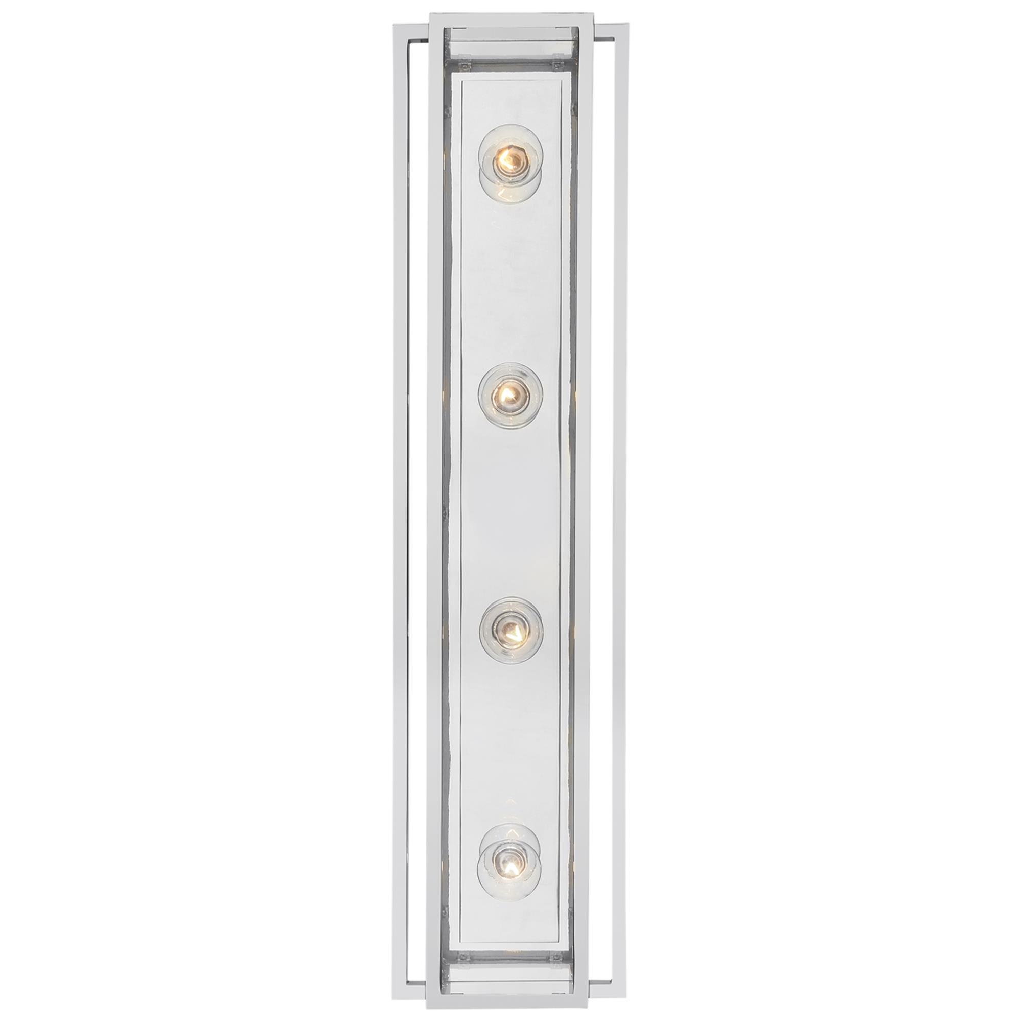 Shown in Polished Nickel finish and Clear glass