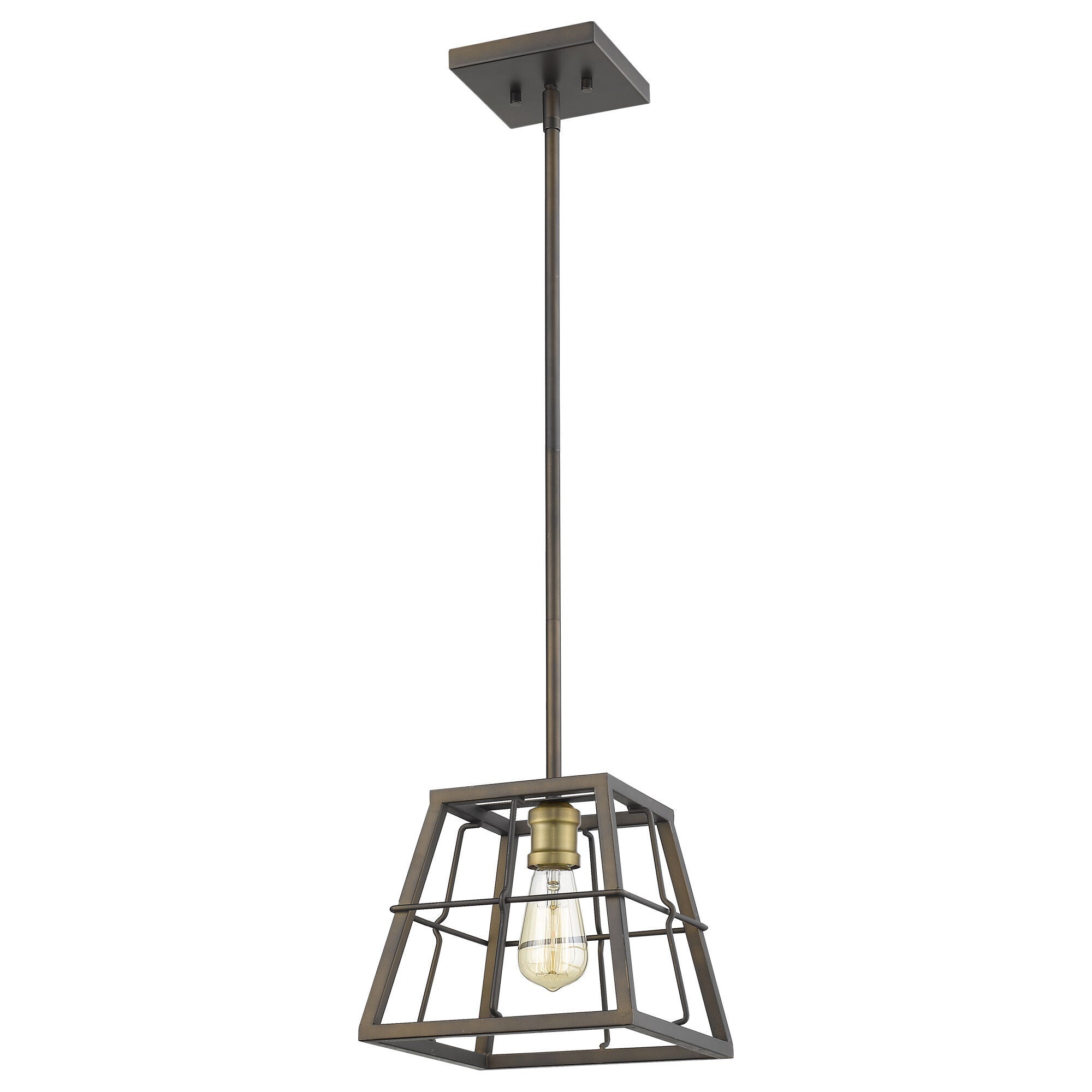 Shown in Oil-Rubbed Bronze finish and -- glass and -- shade