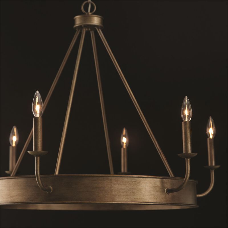 Nole 36 Inch 6 Light Chandelier by Capital Lighting Fixture Company
