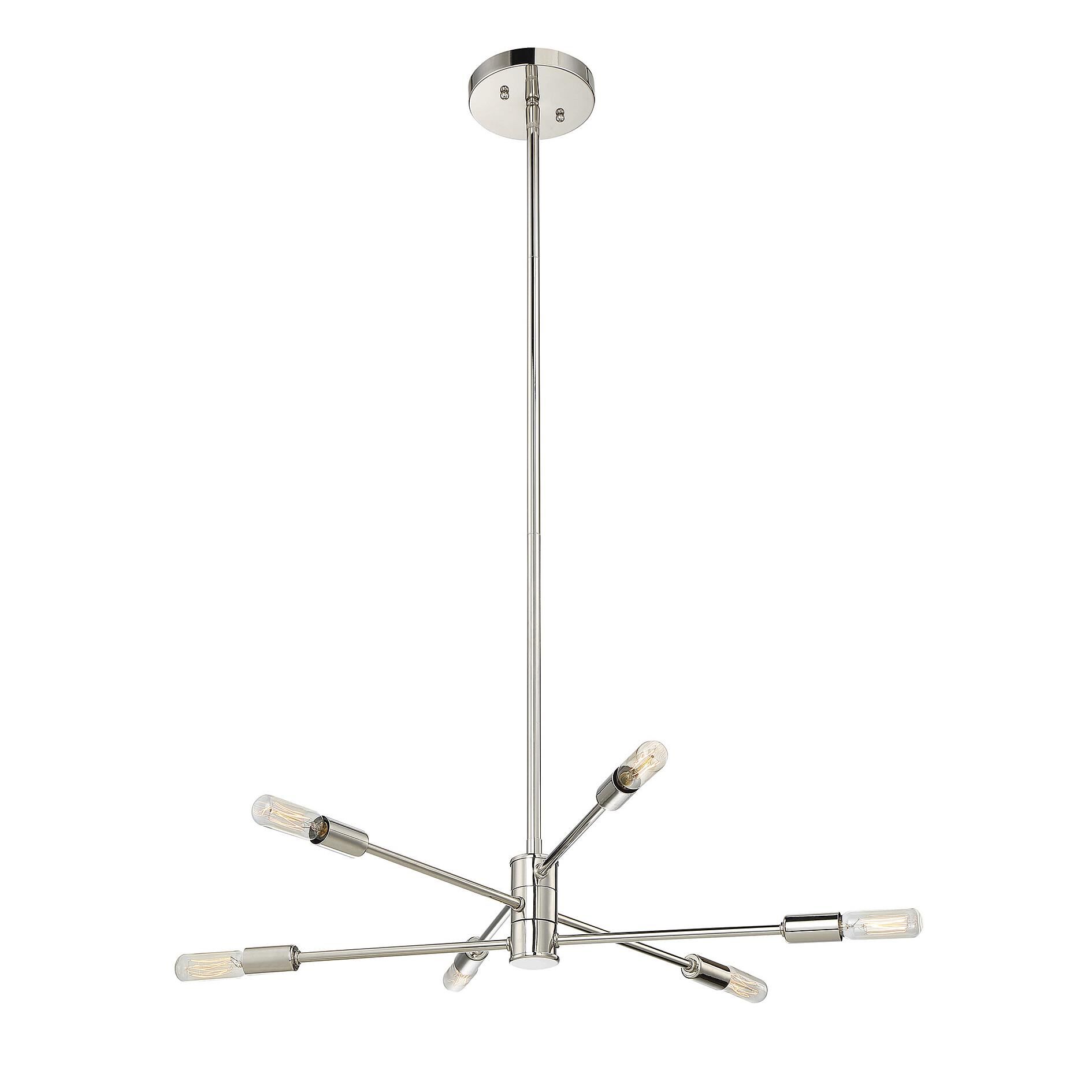 Lyrique 21 Inch 6 Light Mini Chandelier by Savoy House