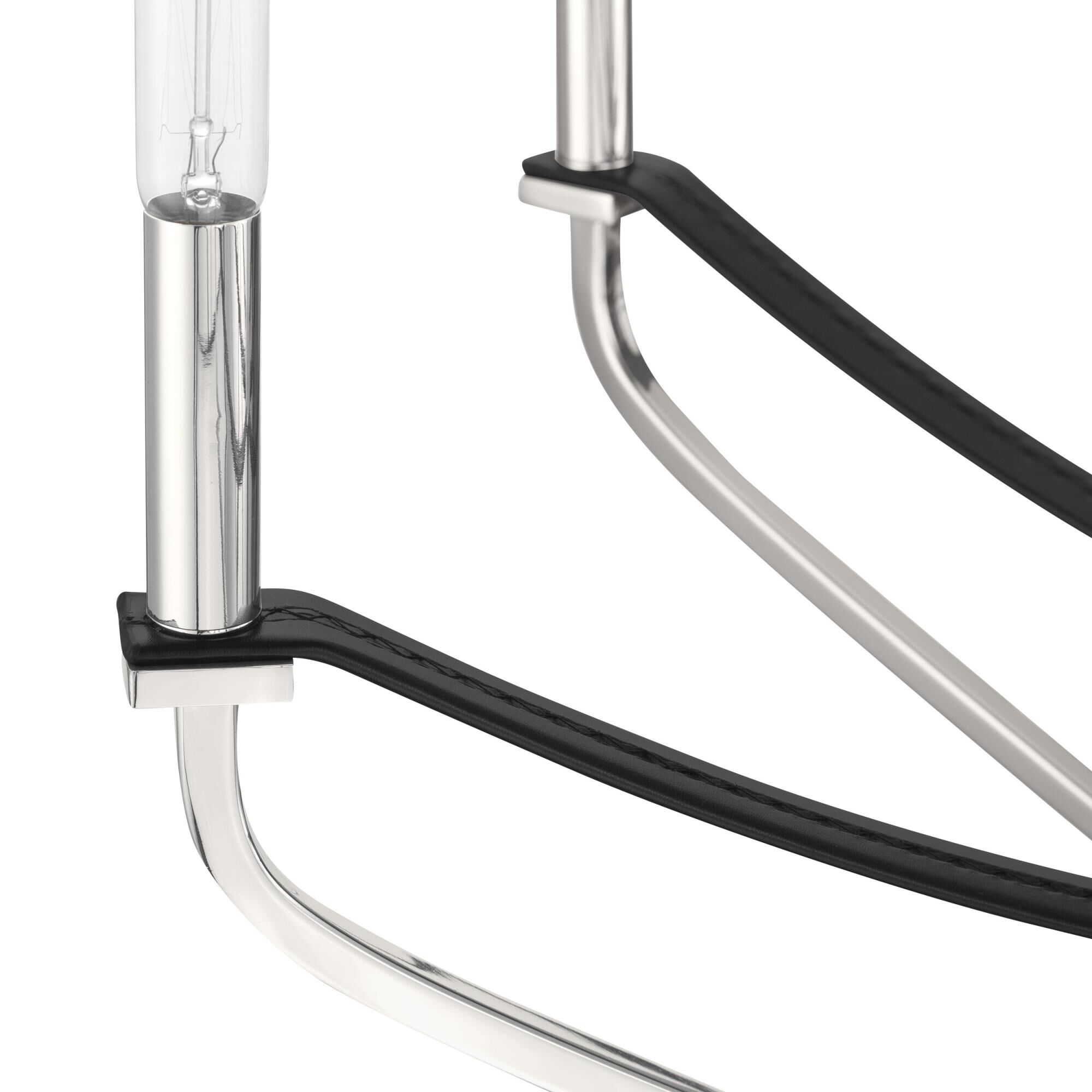 Shown in Polished Nickel and Black finish