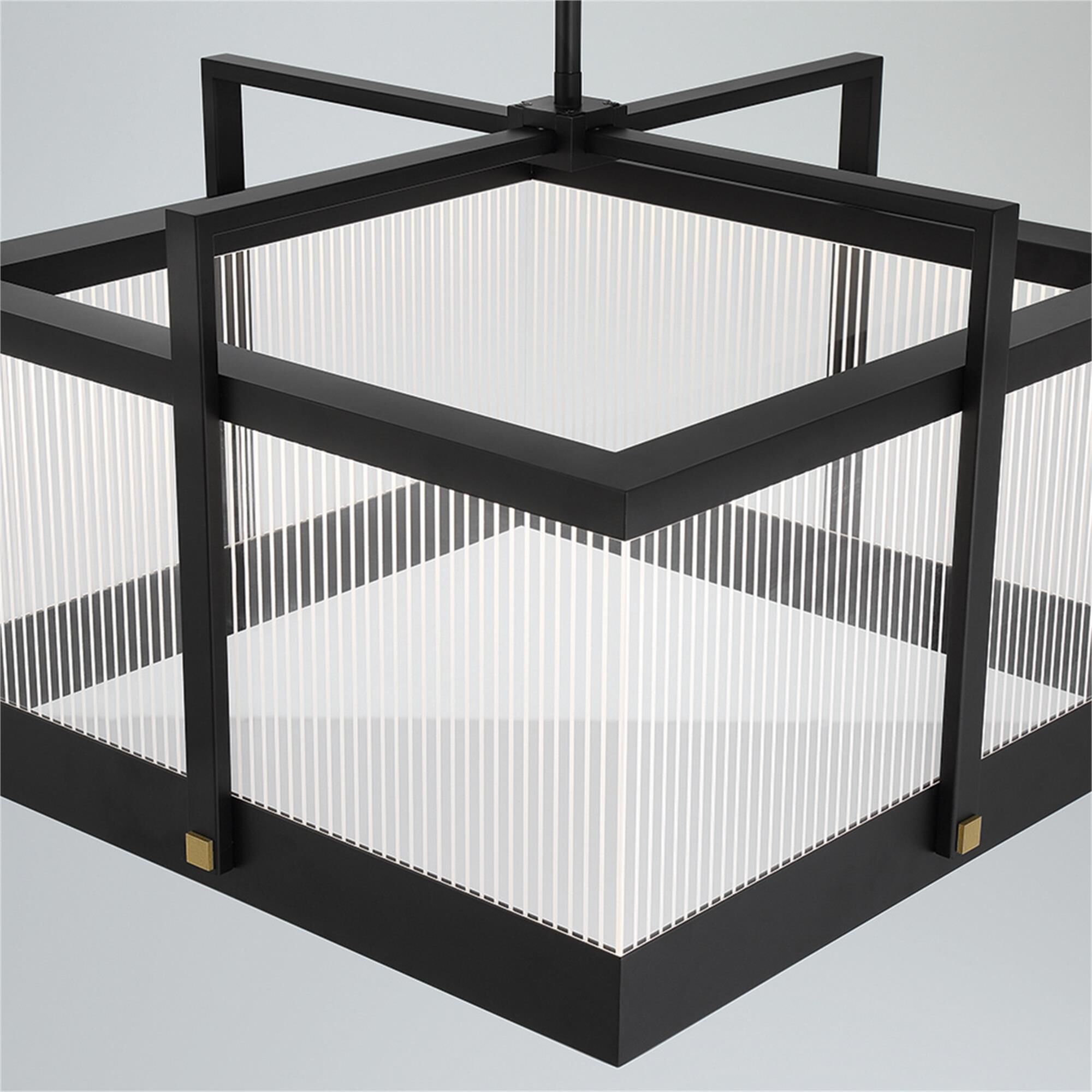 Shown in Black finish and Clear Acrylic glass