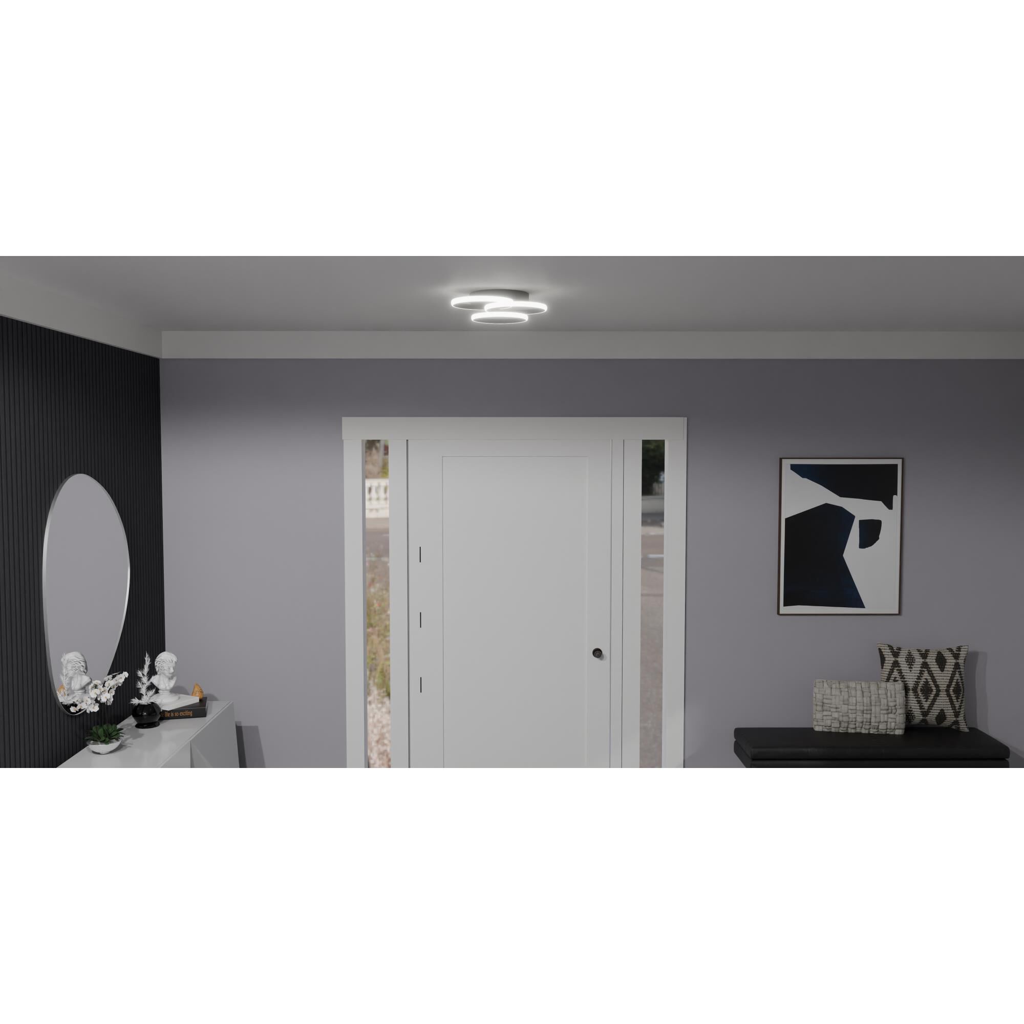 Moonan 16 Inch 1 Light Flush Mount by Quoizel