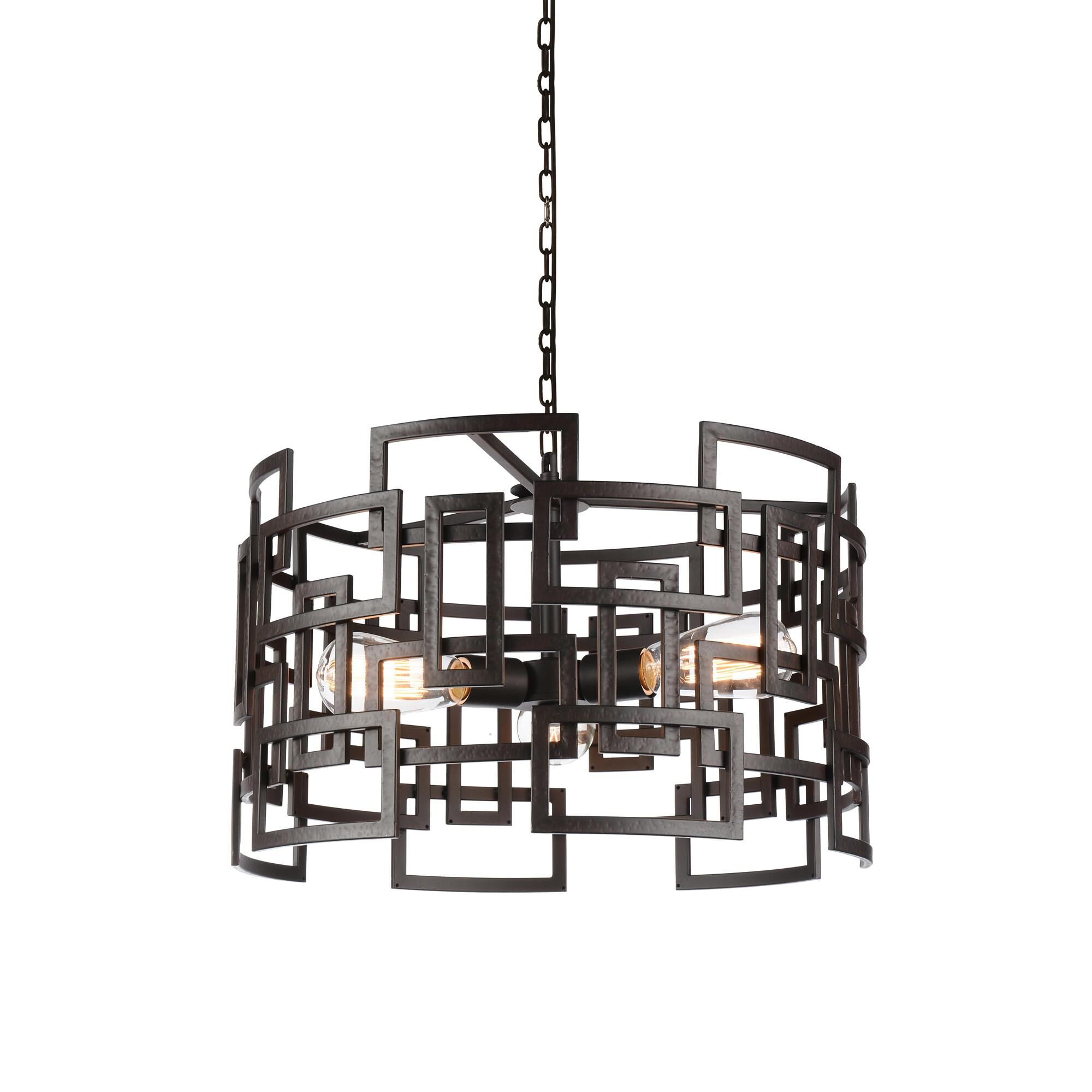 Litani 19 Inch 3 Light Mini Chandelier by CWI Lighting