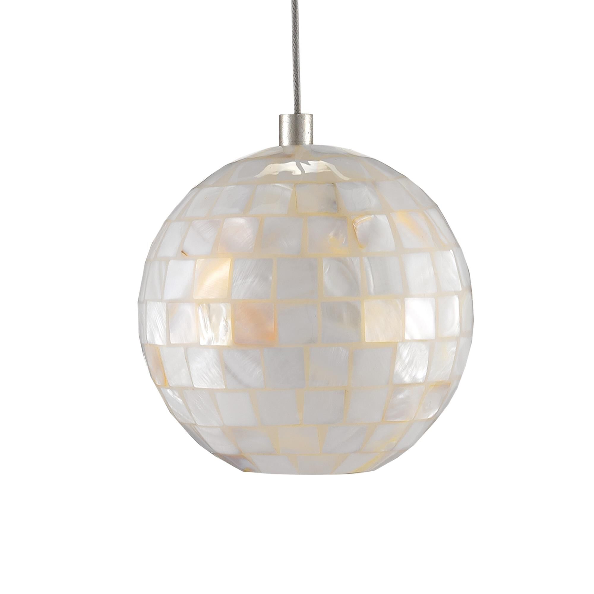 Shown in Painted Silver - Pearl finish and Metal - Mother Of Pearl shade