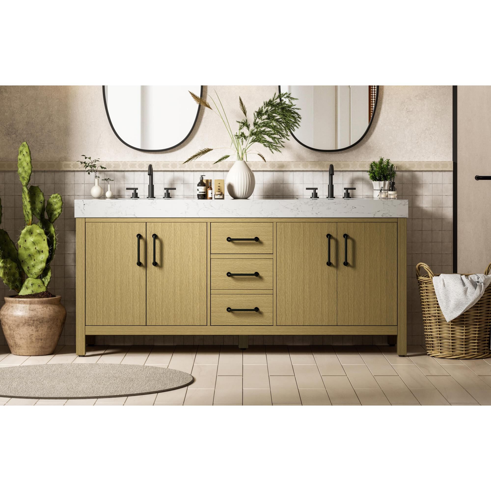 Nathan 72 Inch Bath Vanity by Elegant Dcor