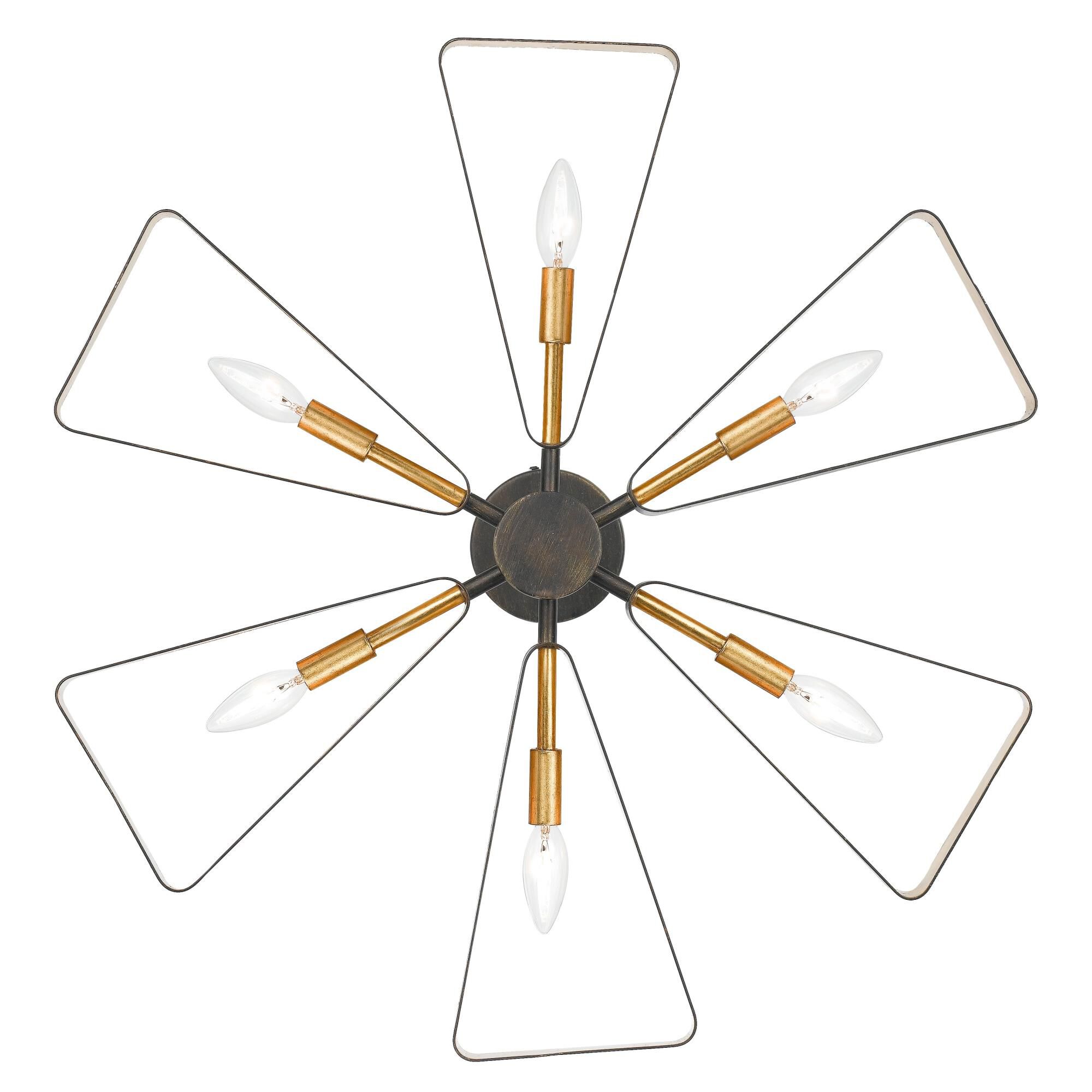 Luna 27 Inch 6 Light Chandelier by Crystorama