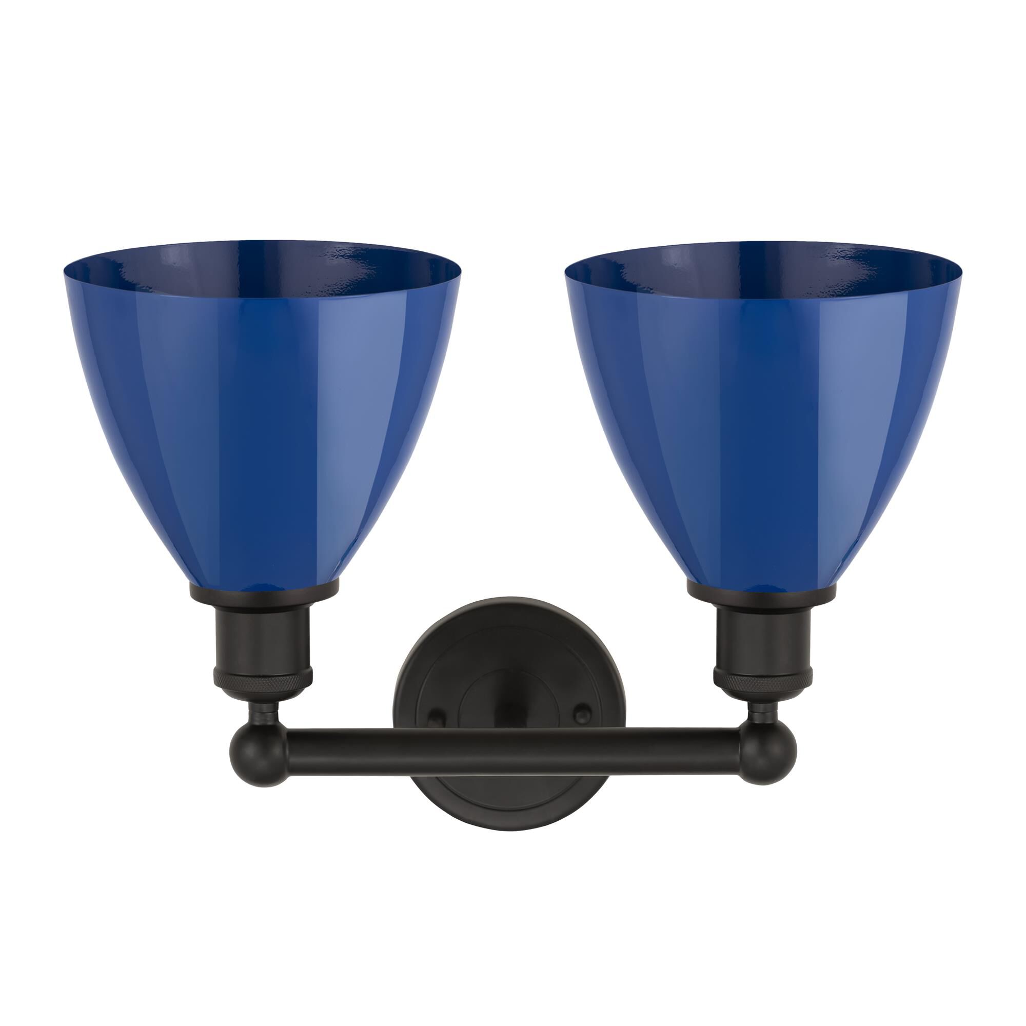 Shown in Oil Rubbed Bronze and Blue finish and Blue Metal shade