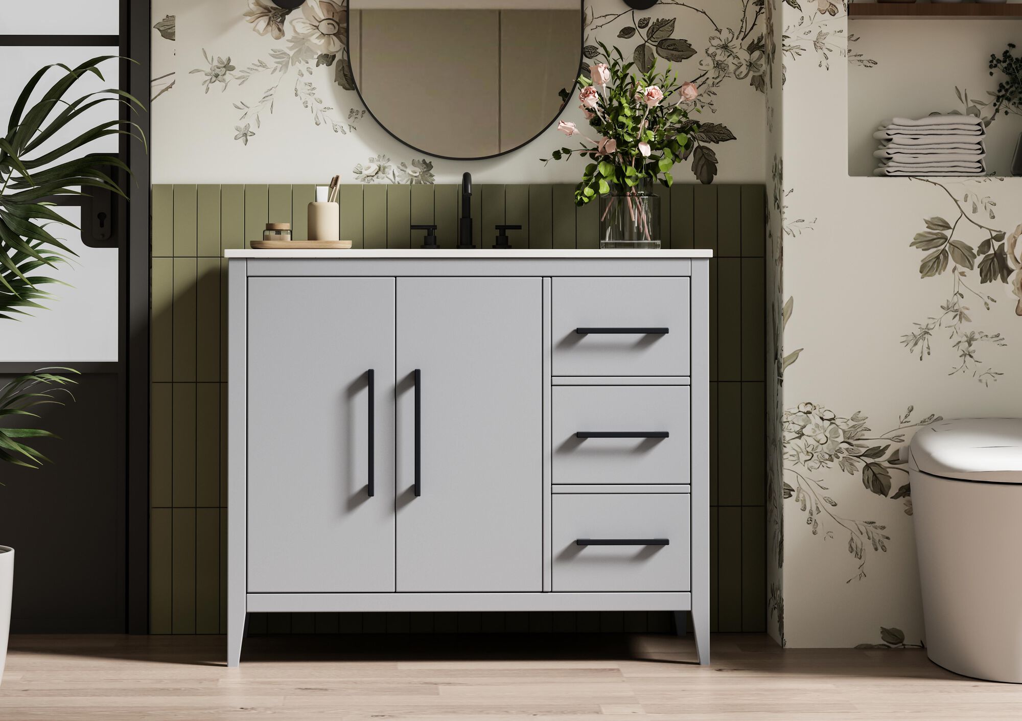 Millie 22 Inch Bath Vanity Cabinet,