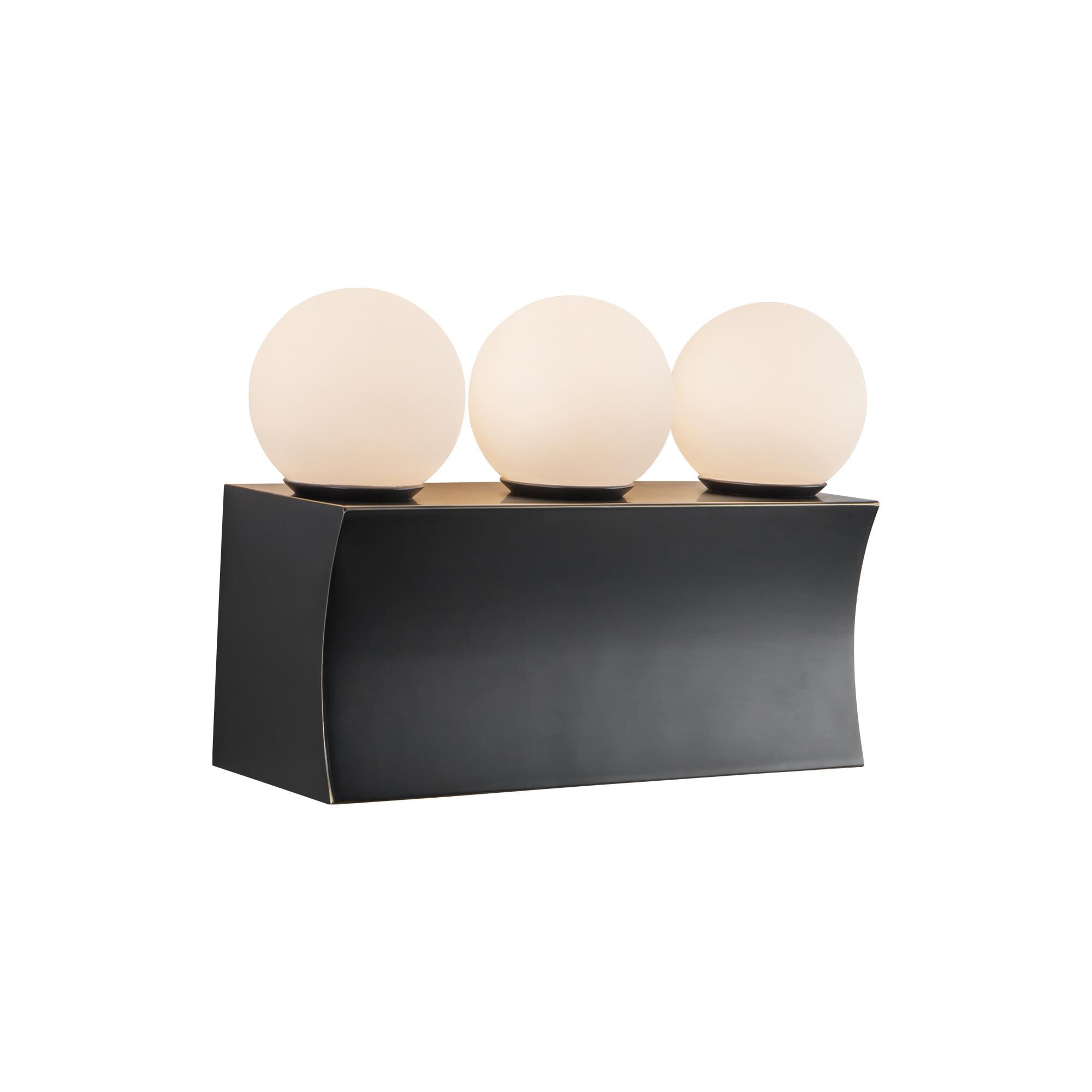 Shown in Urban Bronze finish and Opal glass