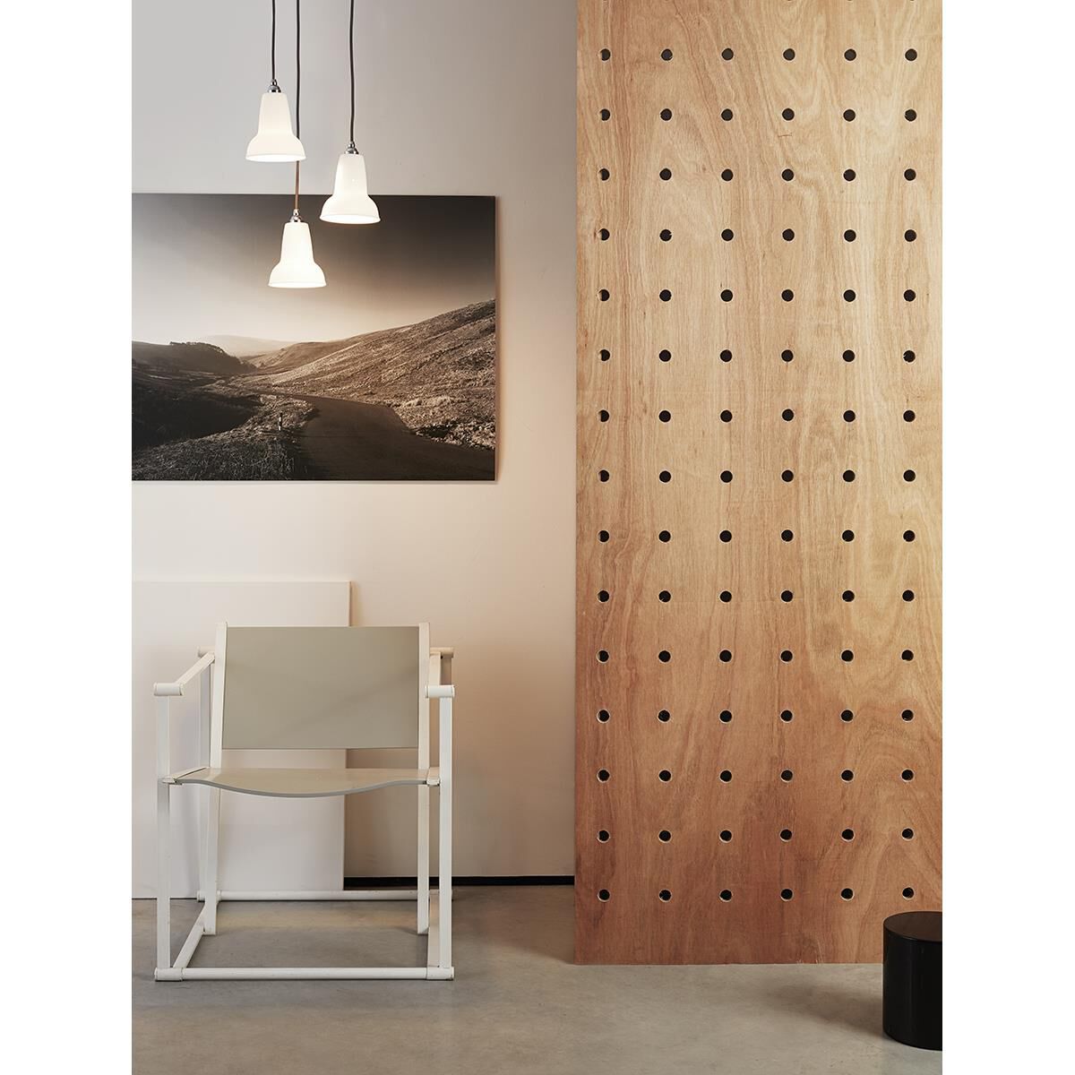 Shown in Pure White finish and Bone China shade