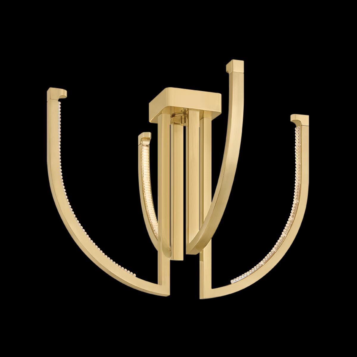 Shown in Vintage Brass finish and Piastre shade