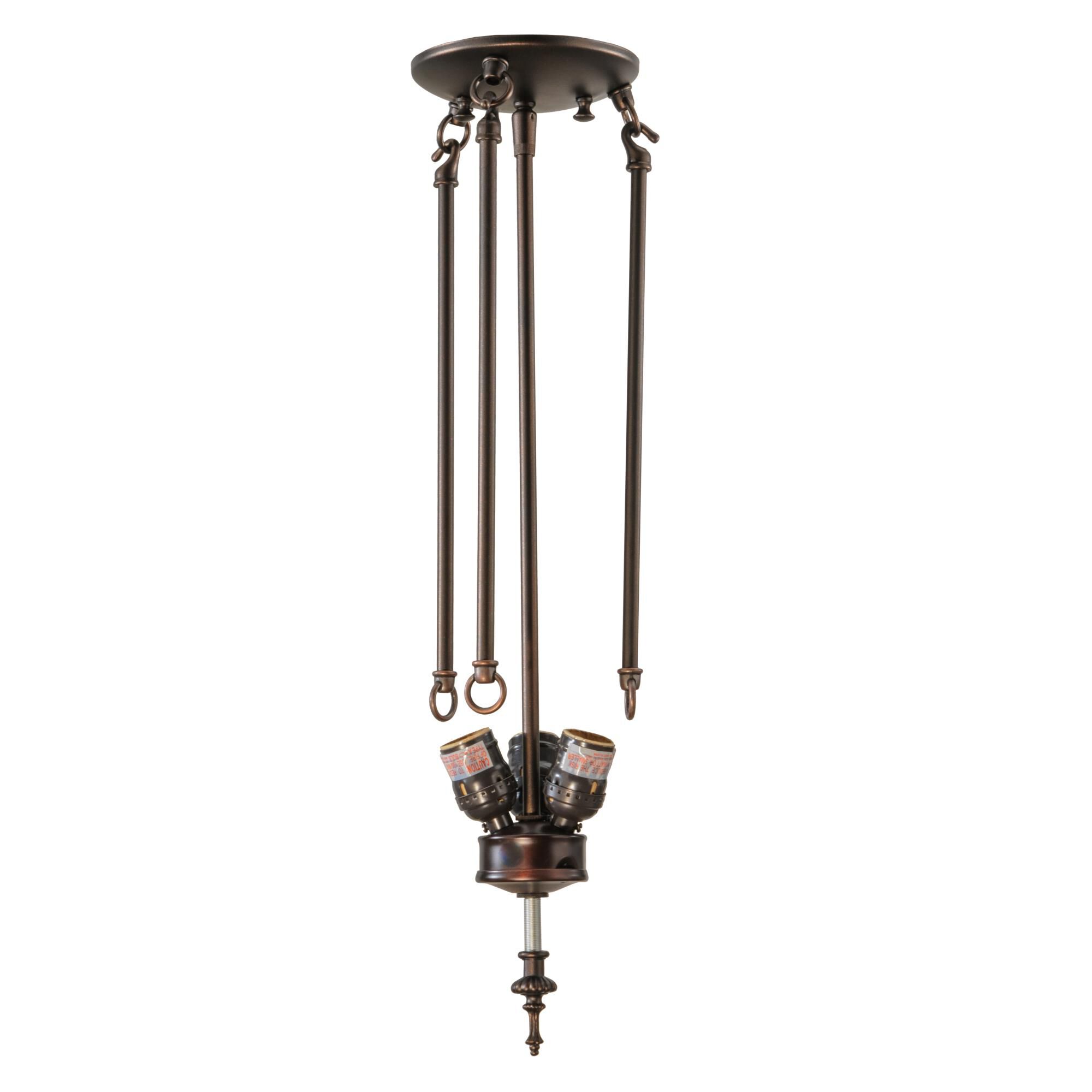 22 Inch 3 Light Semi Flush Mount by Meyda Lighting
