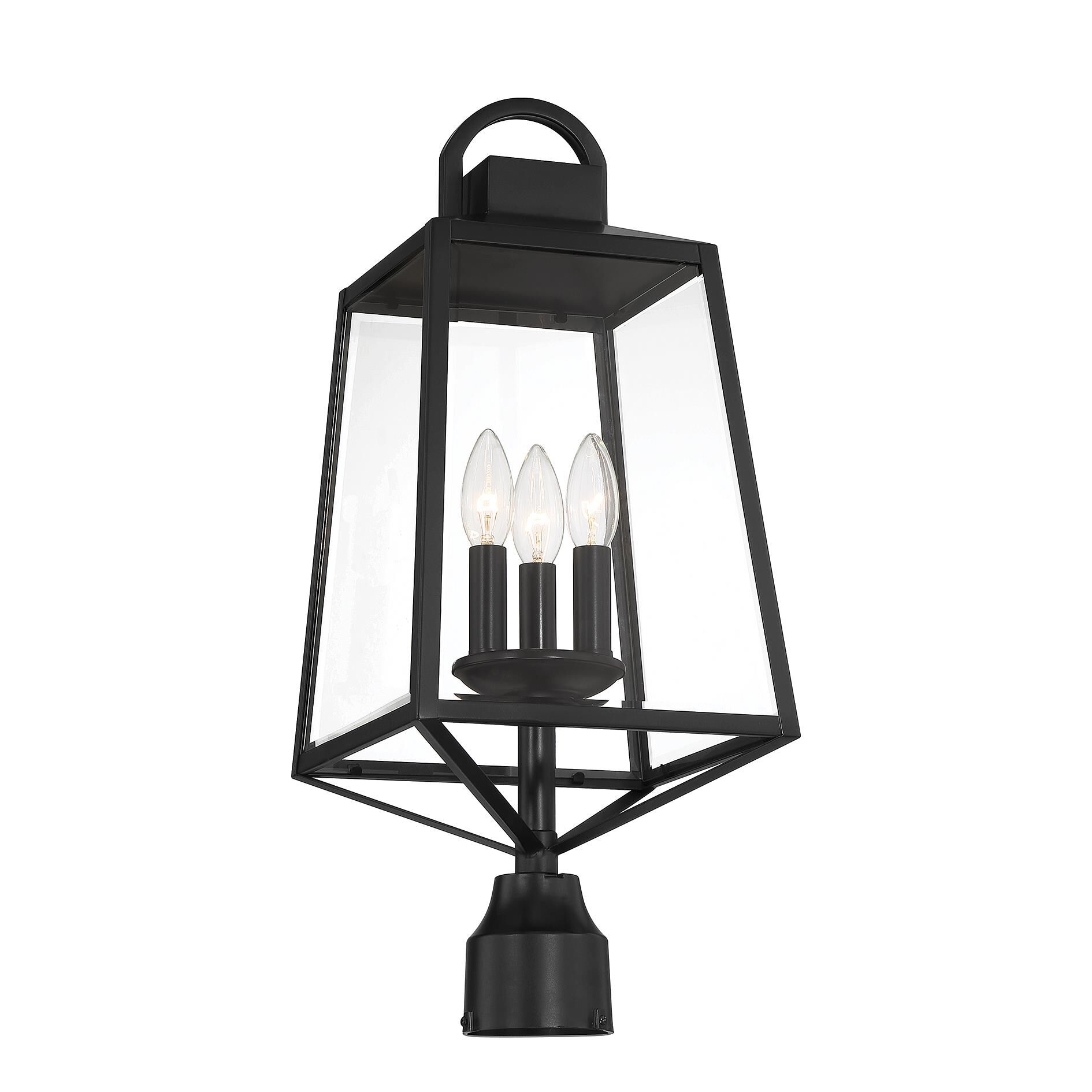 Lighting One Inglewood 22 Inch Tall 3 Light Outdoor Post Lamp by Savoy House
