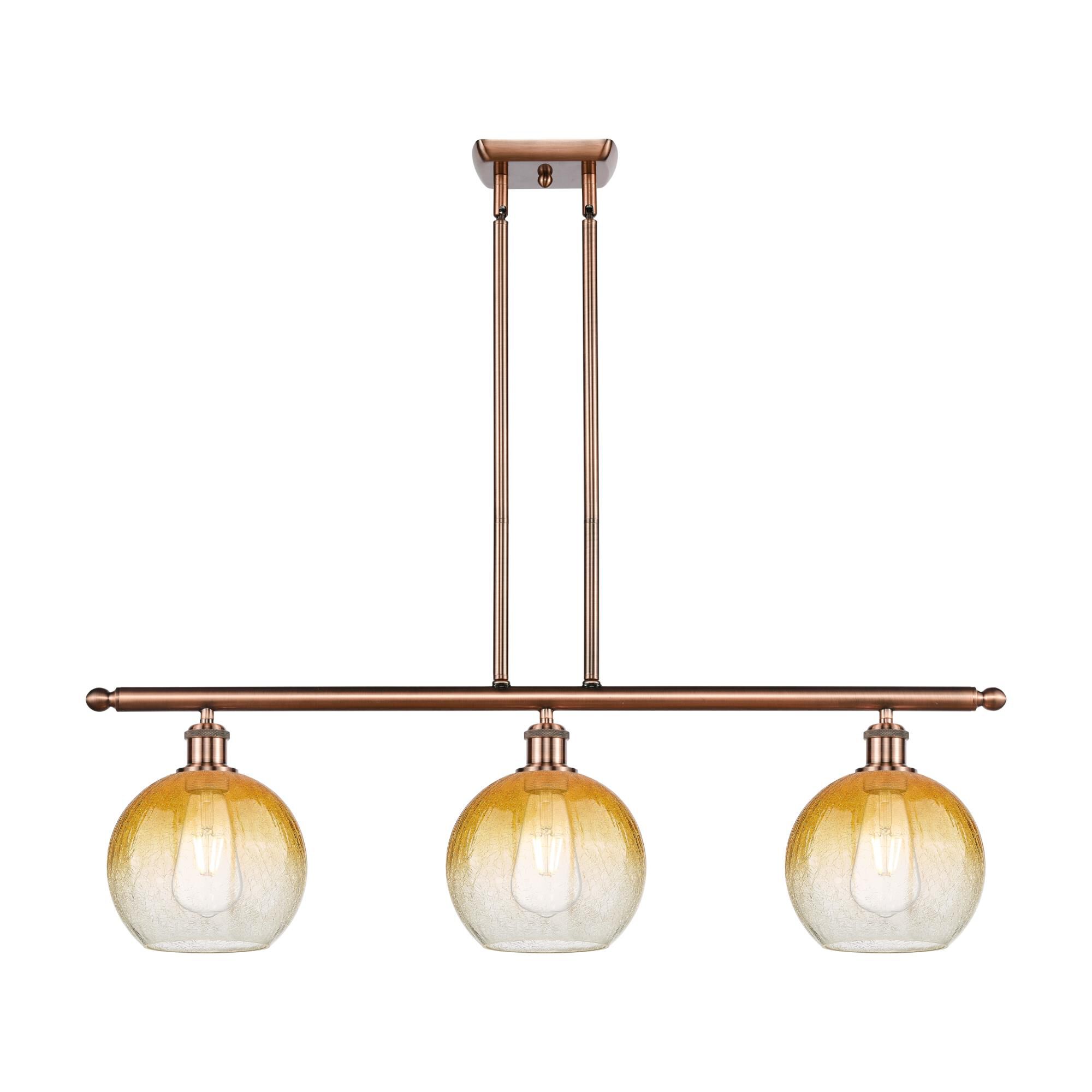 Bruno Marashlian Brookhaven Globe 36 Inch Linear Suspension Light by Innovations Lighting
