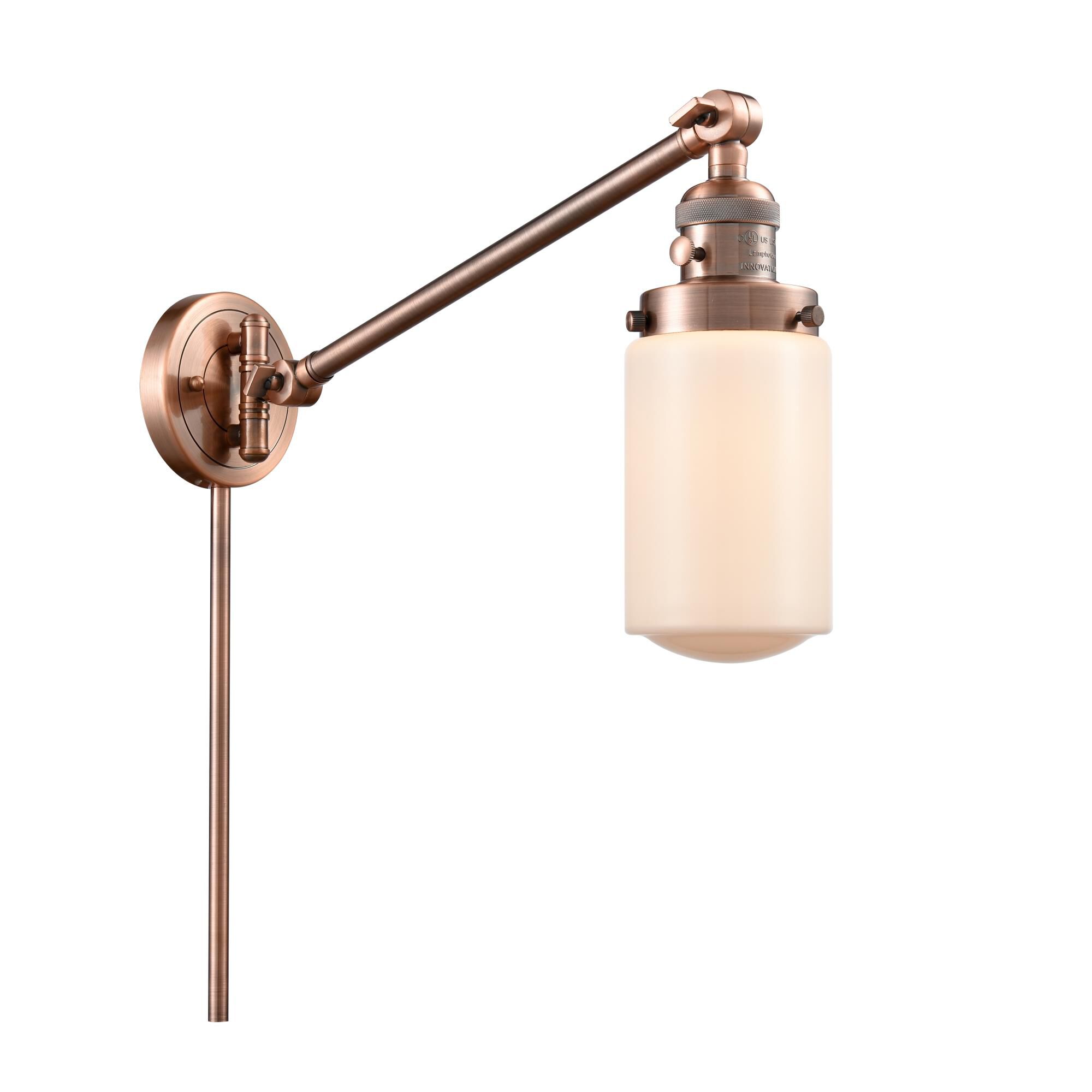 Shown in Antique Copper finish and Schoolhouse glass and Glass shade
